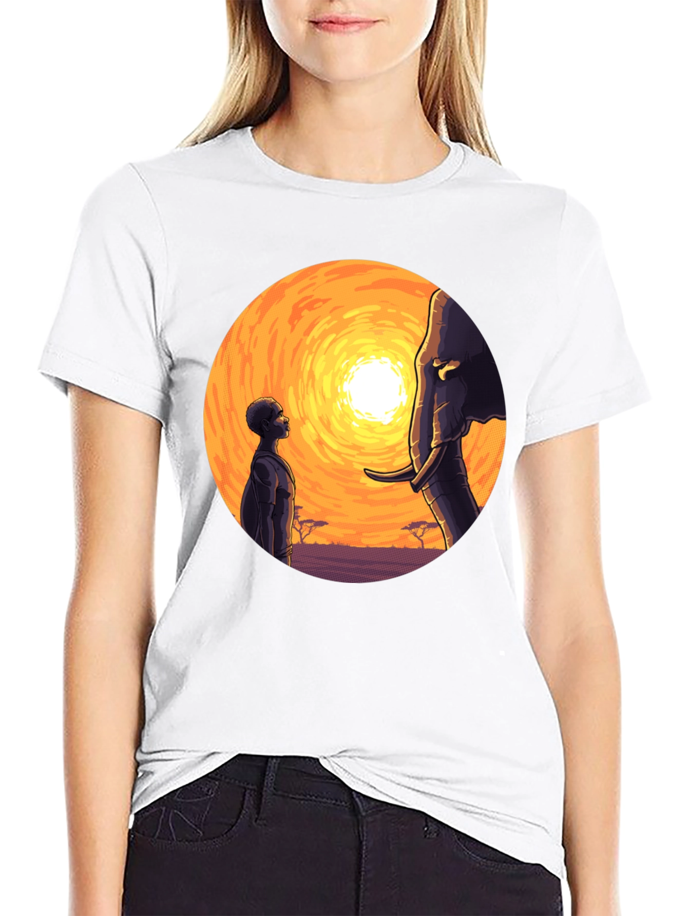 African Sunset Graphic Tee