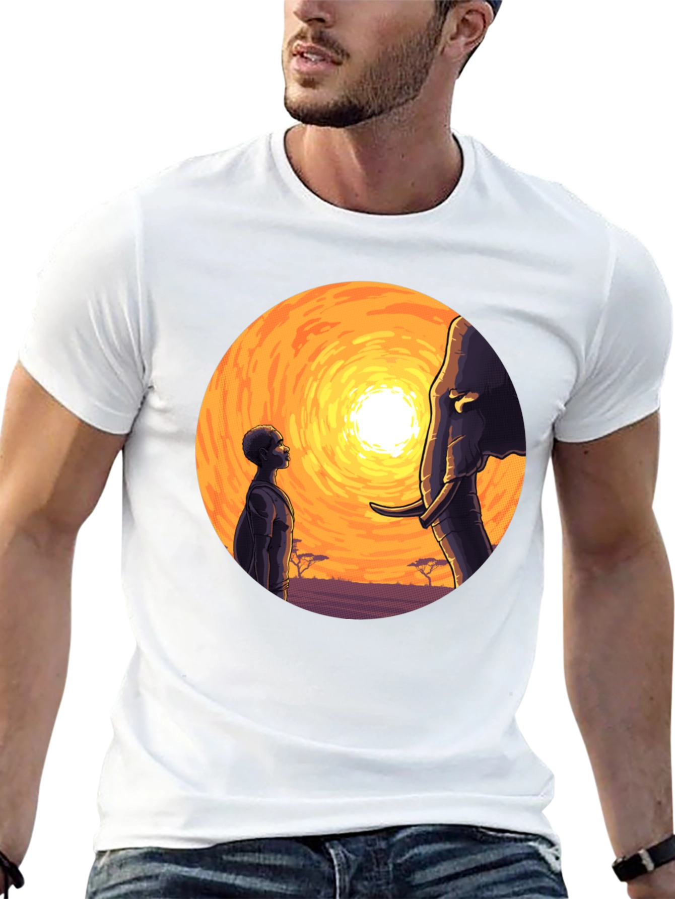 African Sunset Graphic Tee