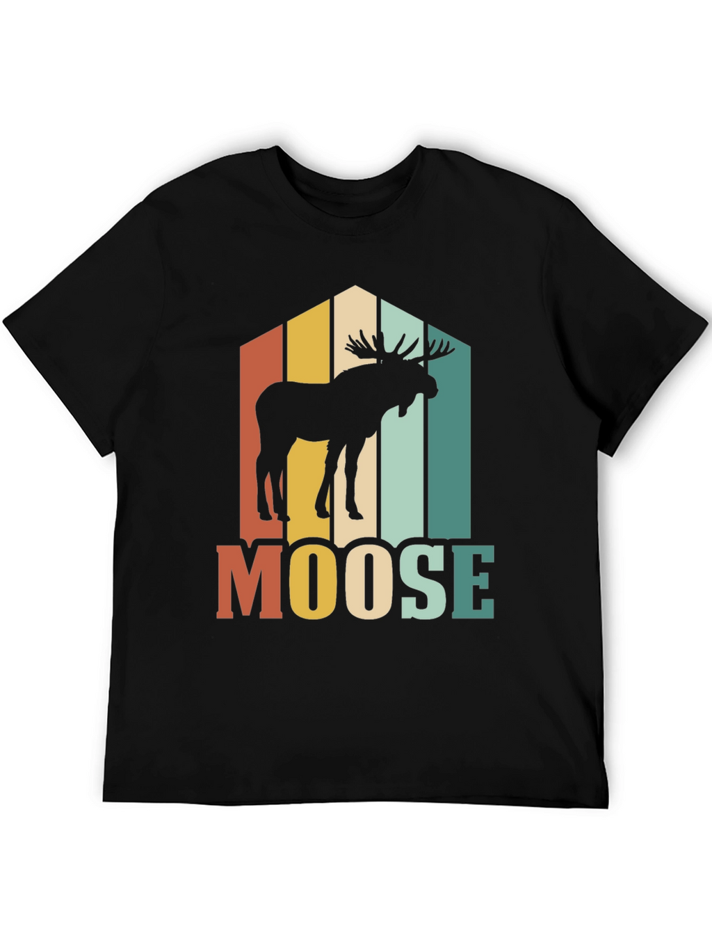 Retro Moose Graphic T-Shirt