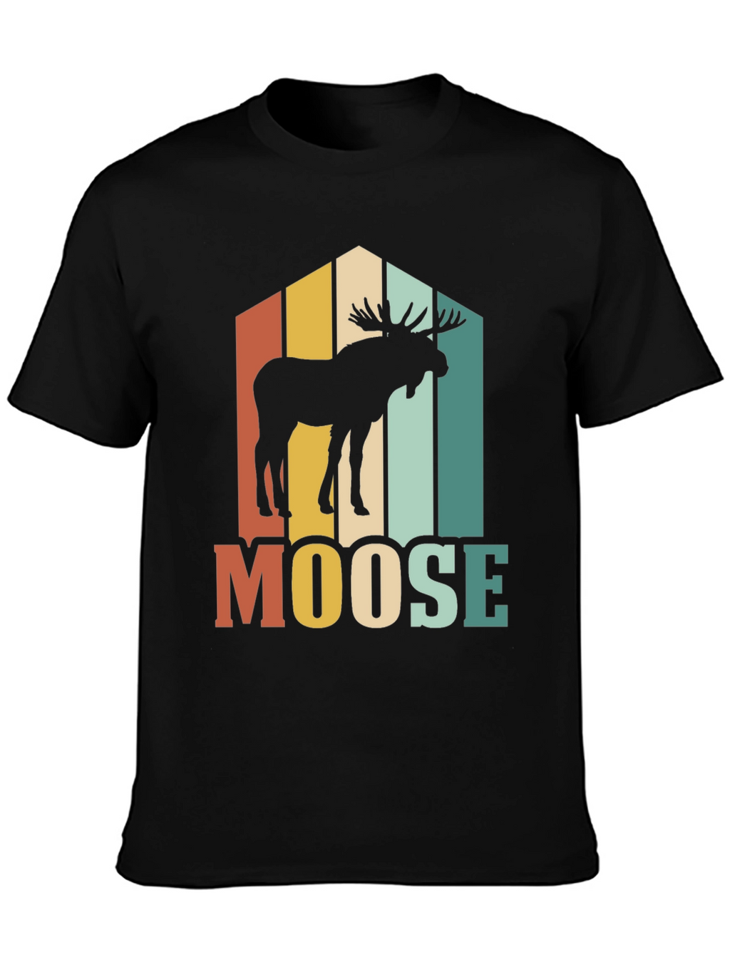 Retro Moose Graphic T-Shirt