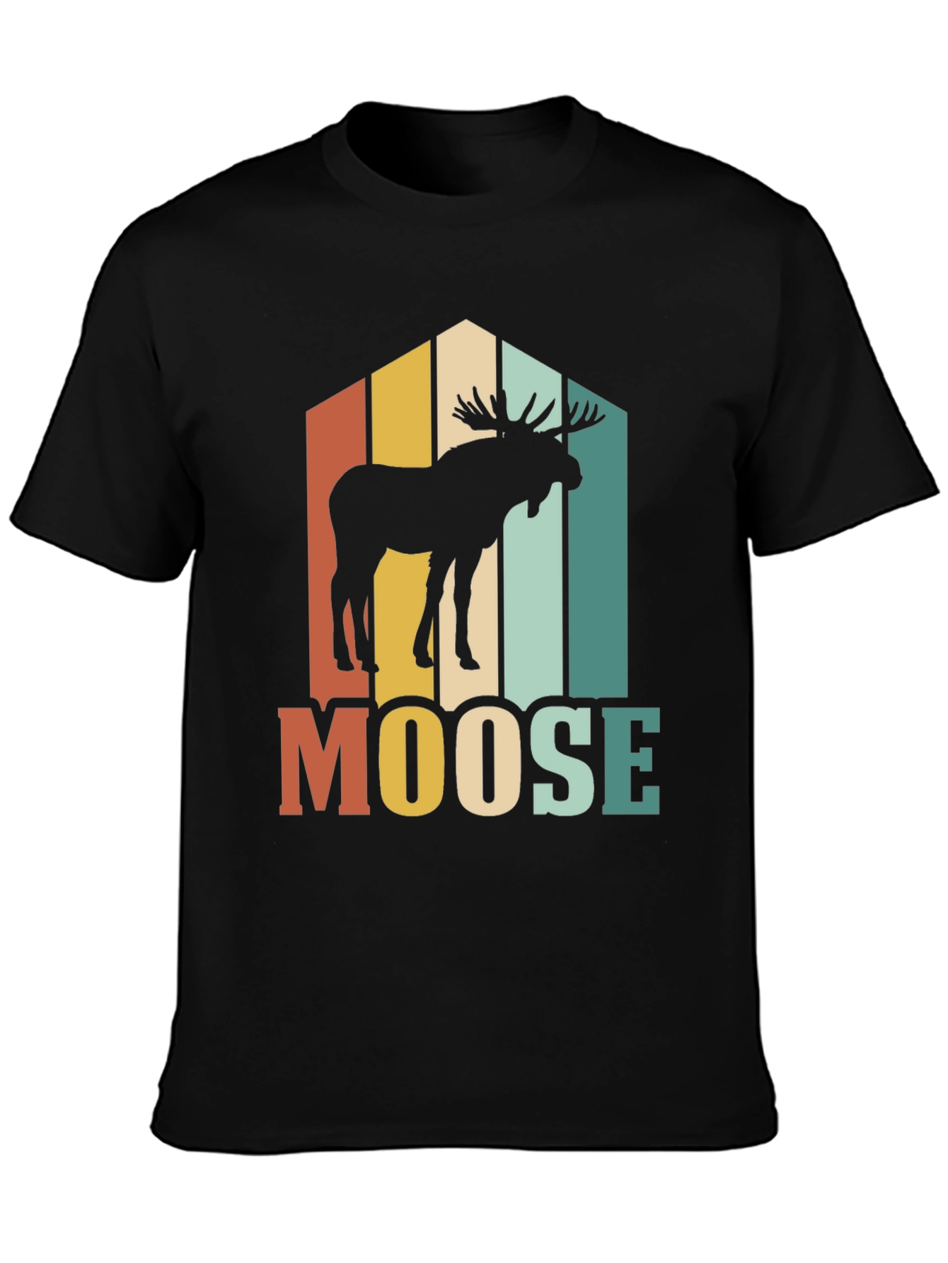 Retro Moose Graphic T-Shirt