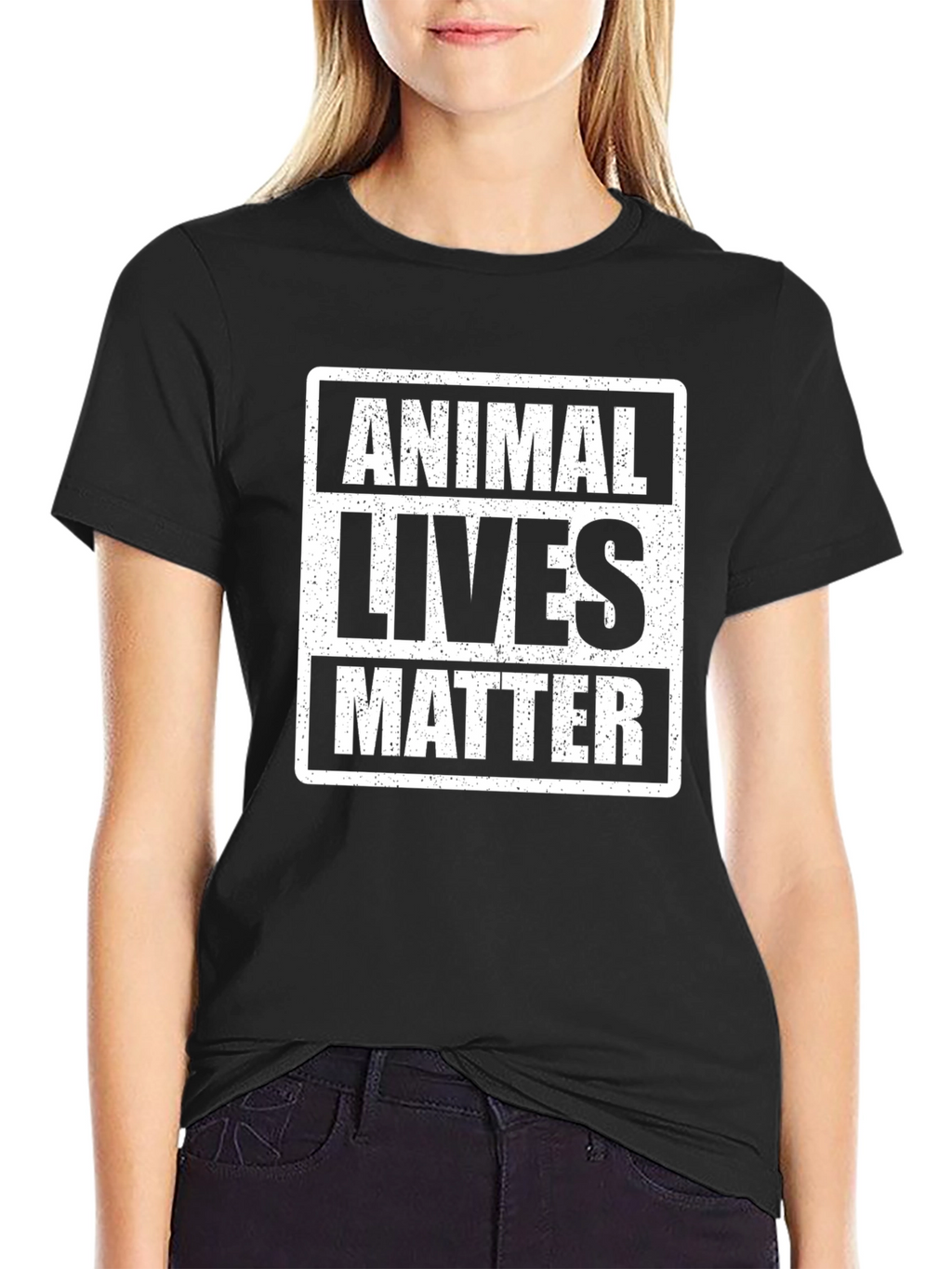 Animal Lives Matter Graphic Tee - Black