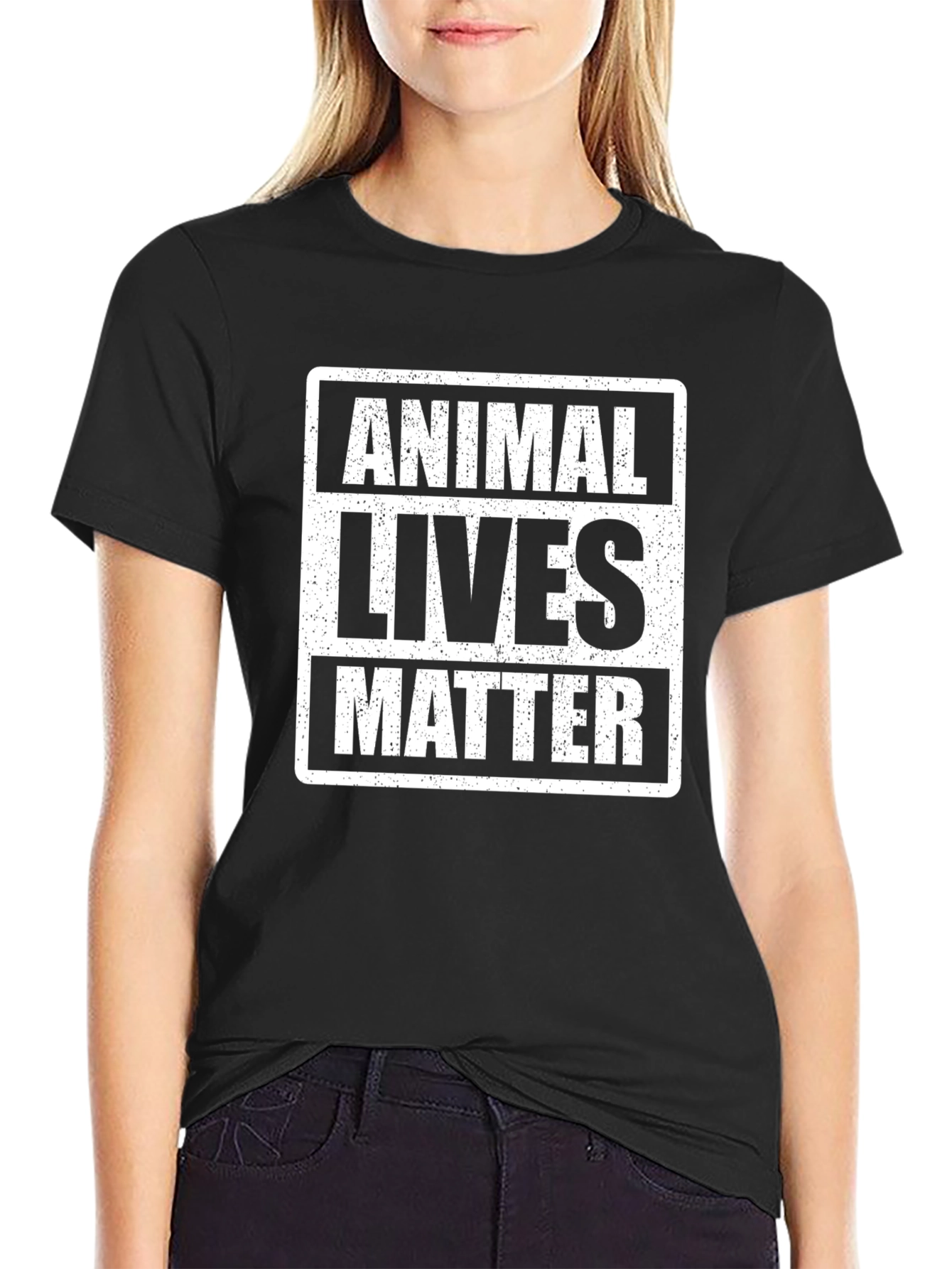 Animal Lives Matter Graphic Tee - Black