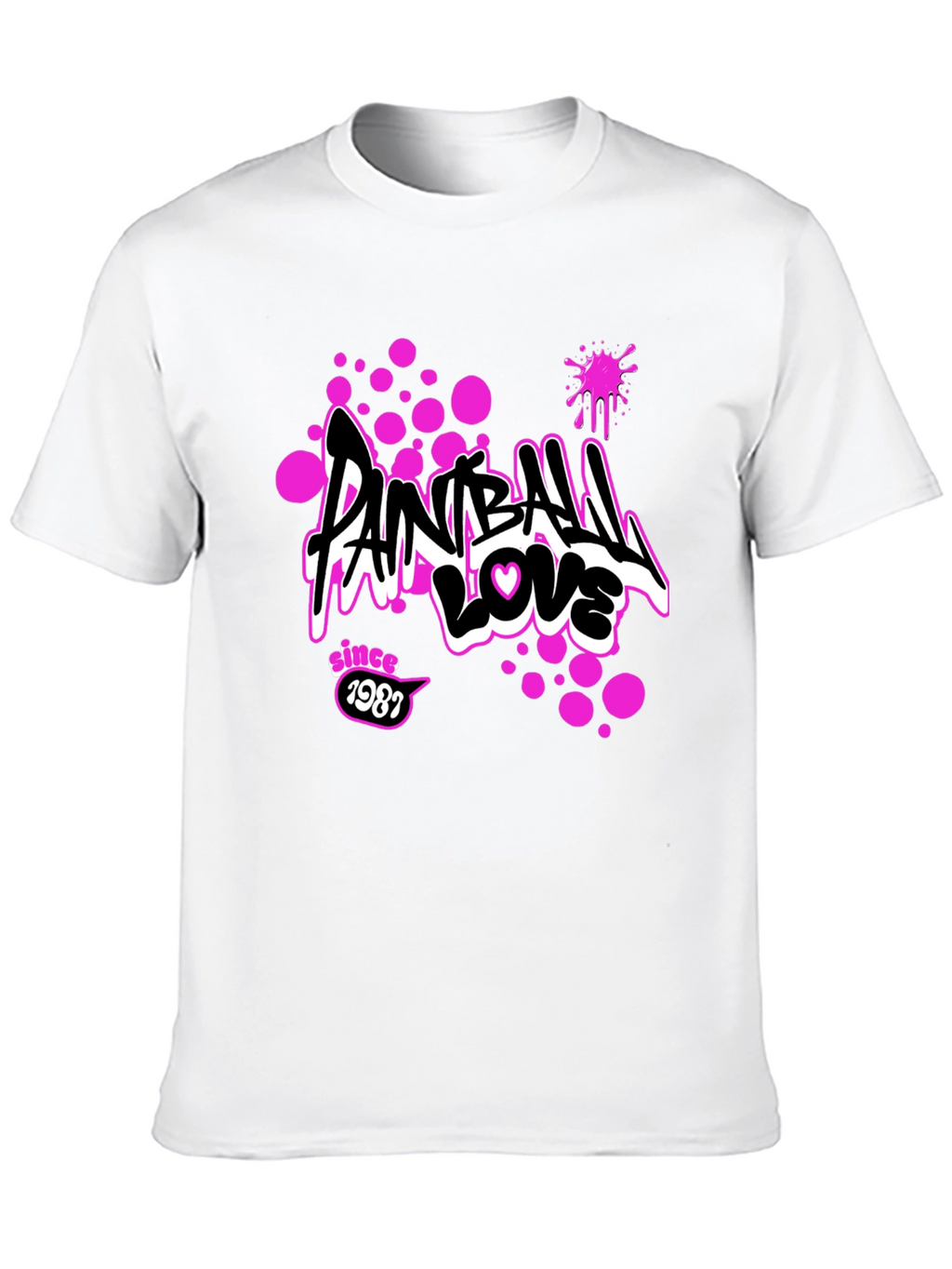 Paintball Love Tee - Since 1987 Graphic Print T-Shirt