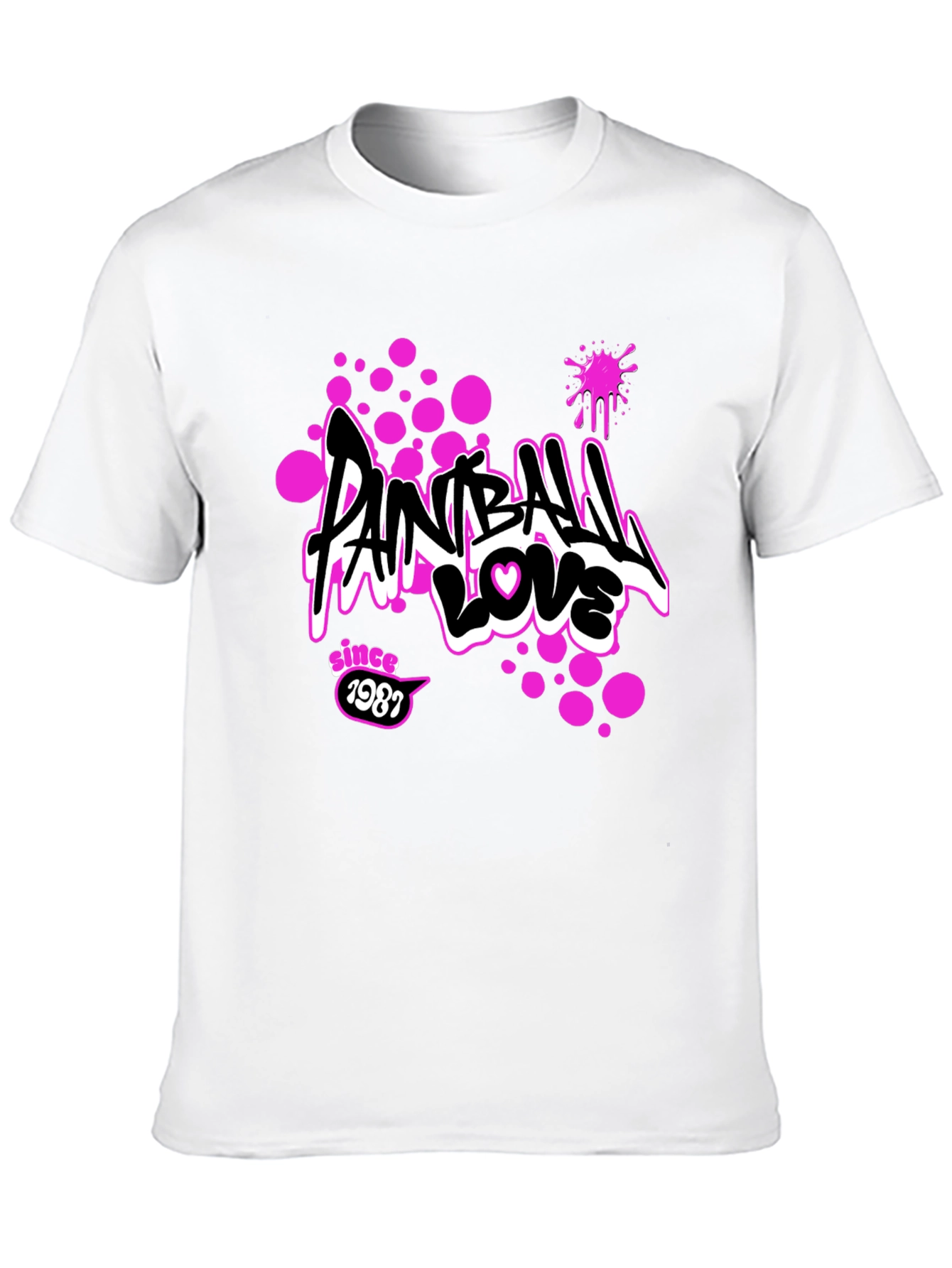 Paintball Love Tee - Since 1987 Graphic Print T-Shirt
