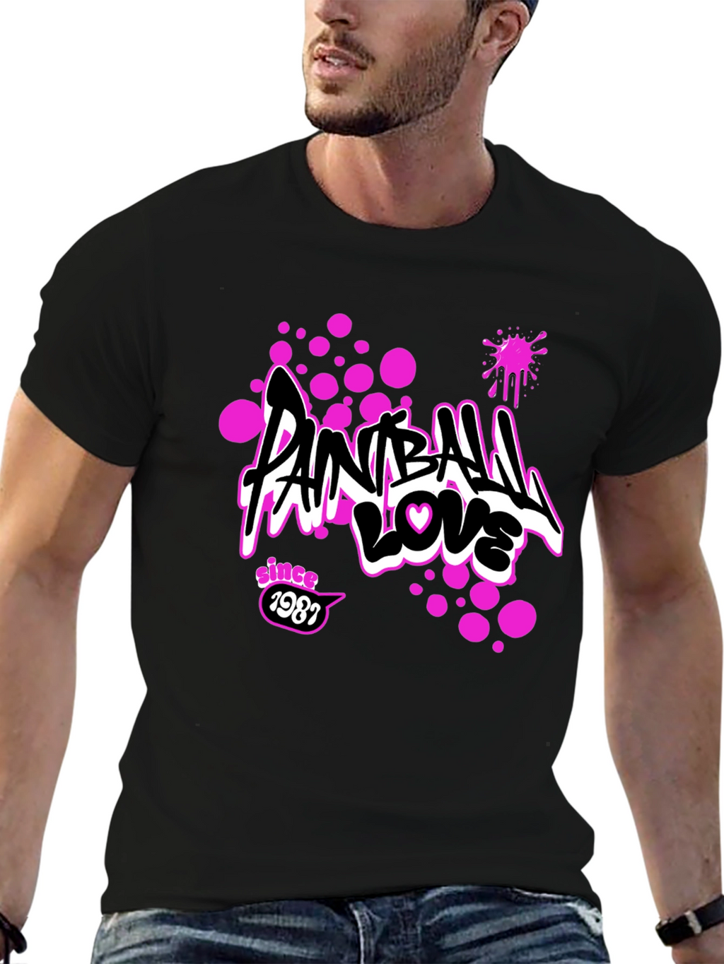 Paintball Love Tee - Since 1987 Graphic Print T-Shirt