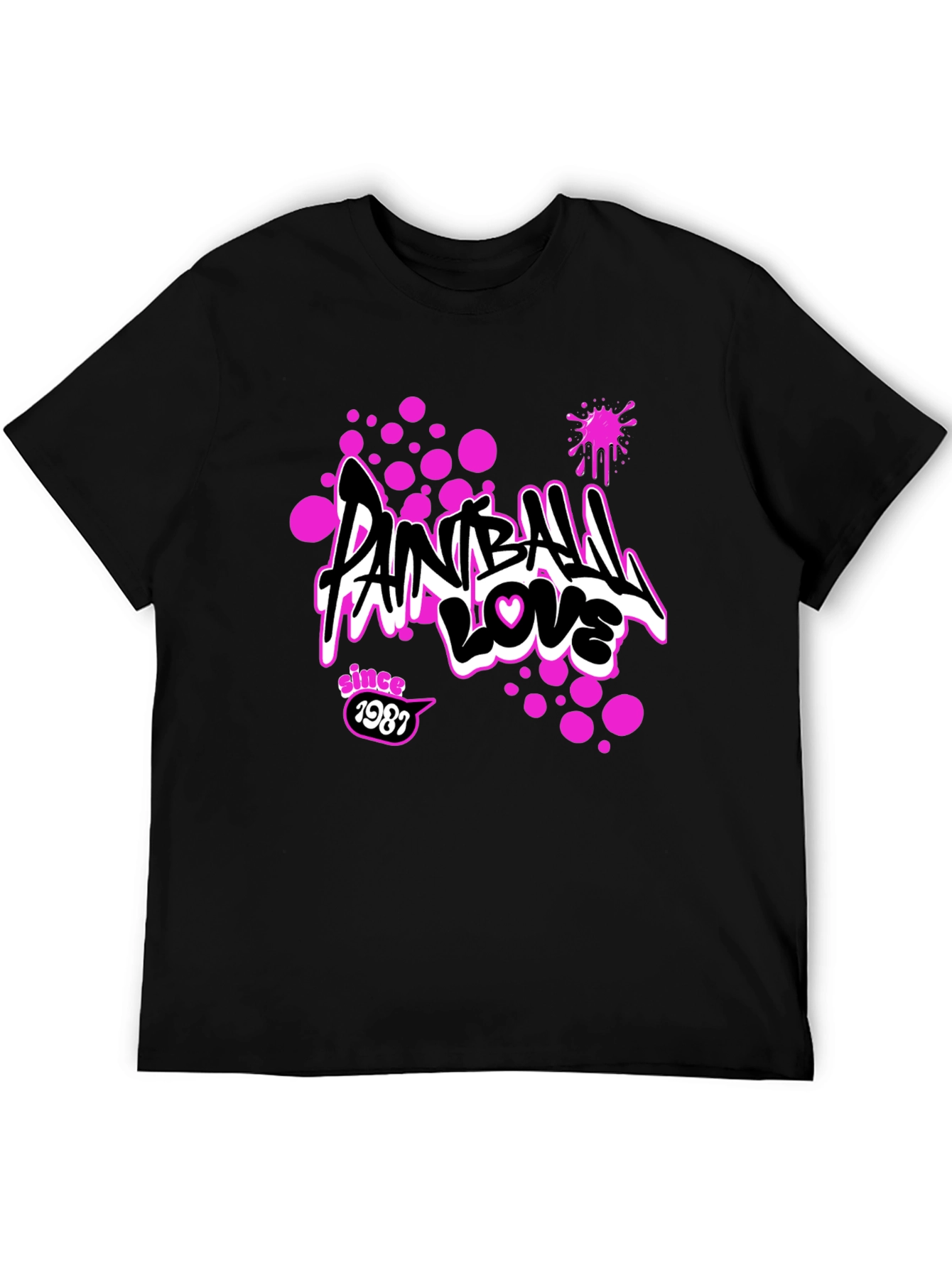 Paintball Love Tee - Since 1987 Graphic Print T-Shirt