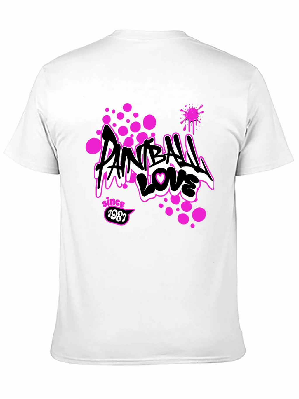 Paintball Love Tee - Since 1987 Graphic Print T-Shirt