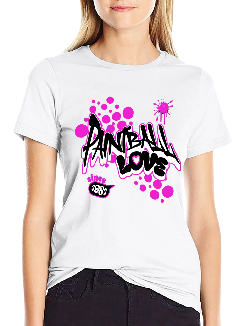 Paintball Love Tee - Since 1987 Graphic Print T-Shirt