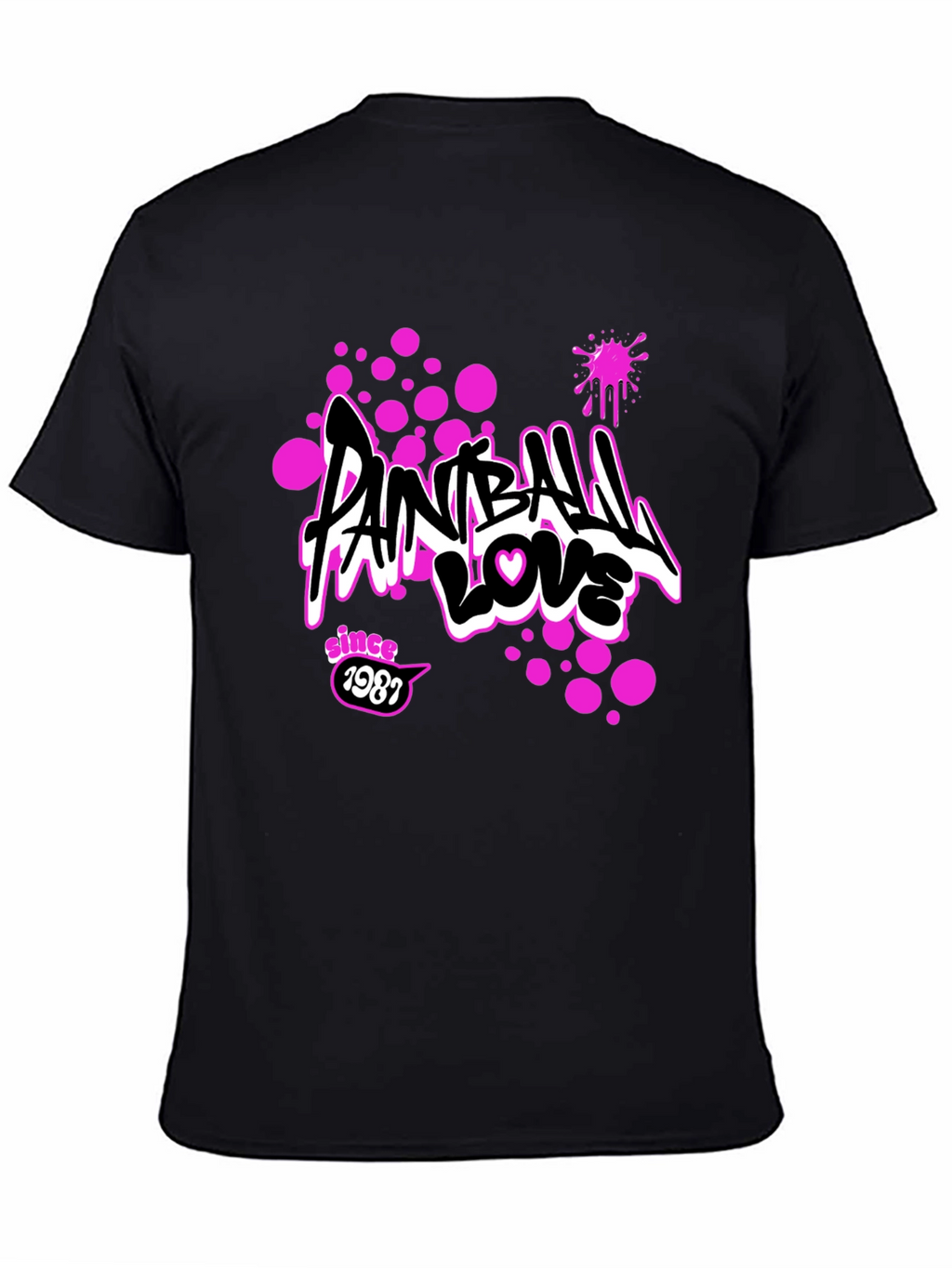 Paintball Love Tee - Since 1987 Graphic Print T-Shirt