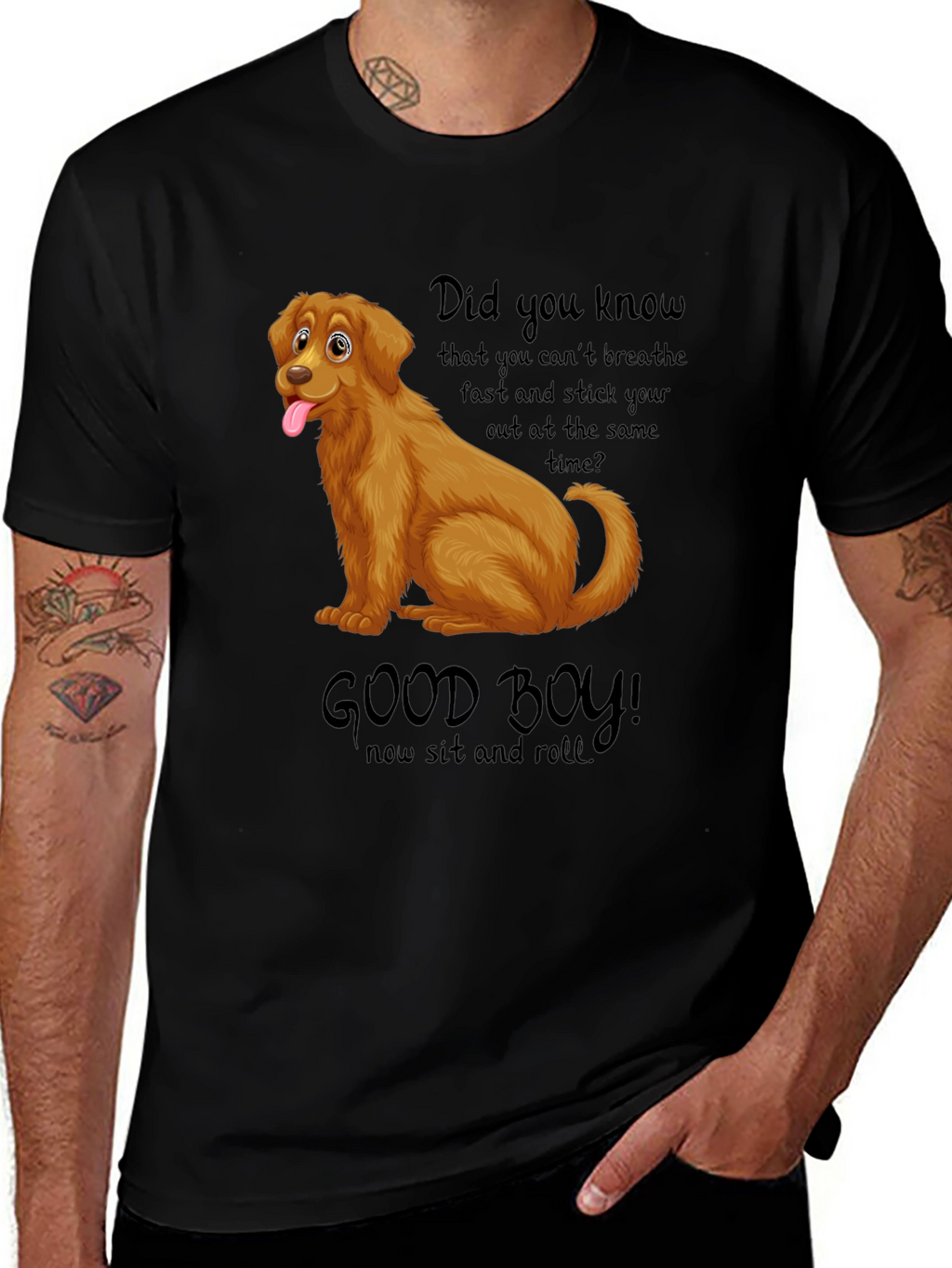 Funny Dog T-Shirt Good Boy Design