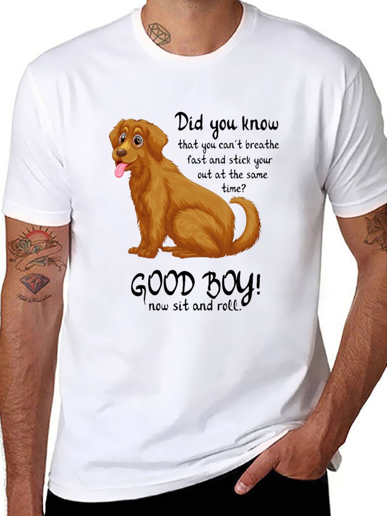 Funny Dog T-Shirt Good Boy Design