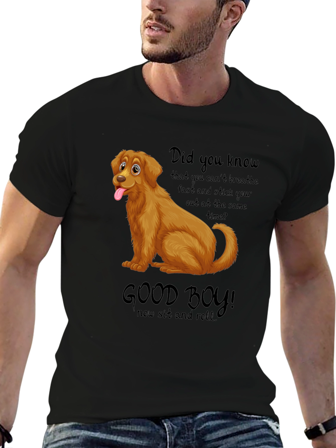 Funny Dog T-Shirt Good Boy Design