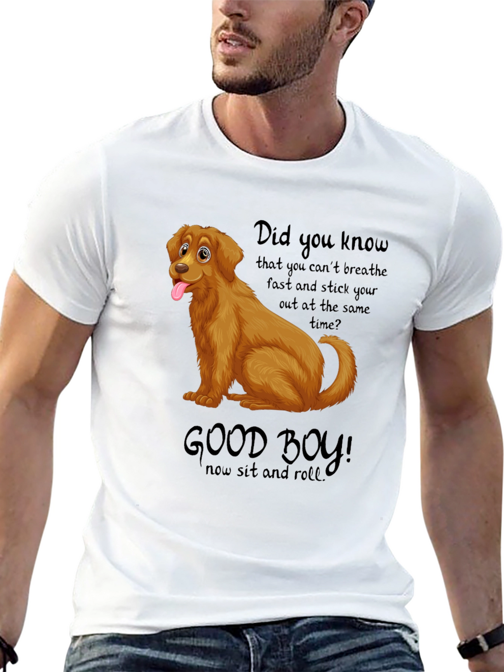 Funny Dog T-Shirt Good Boy Design