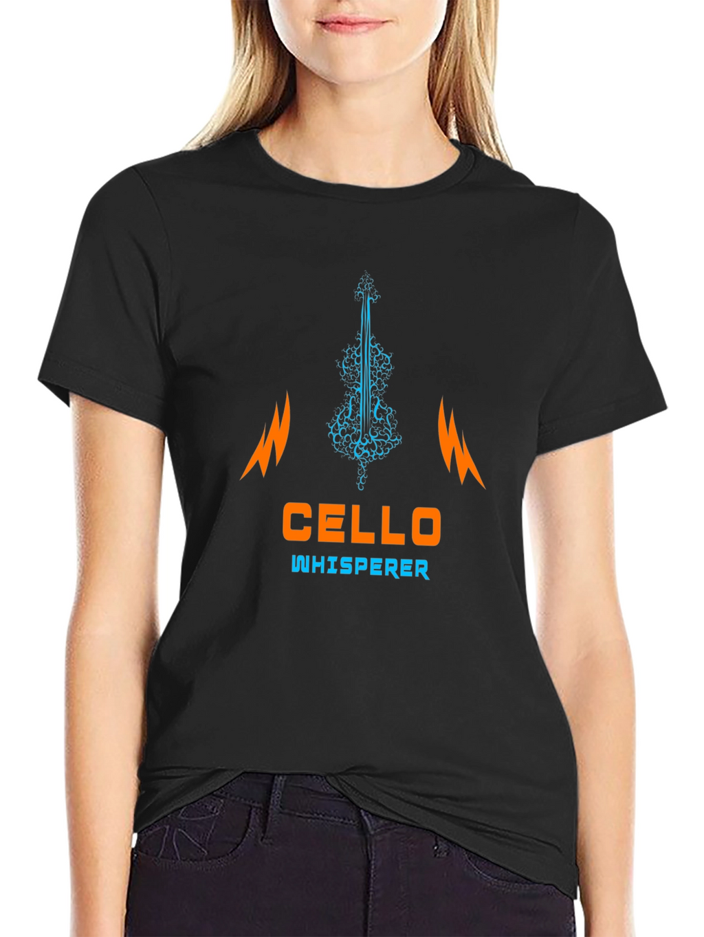 Cello Whisperer Graphic Tee - Music Lover Shirt