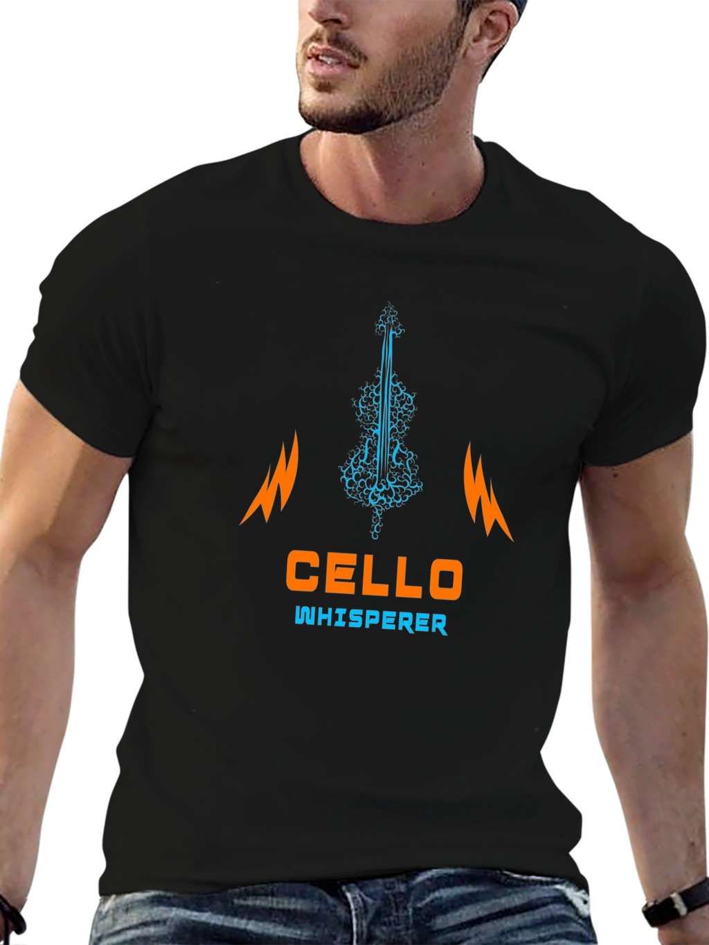 Cello Whisperer Graphic Tee - Music Lover Shirt