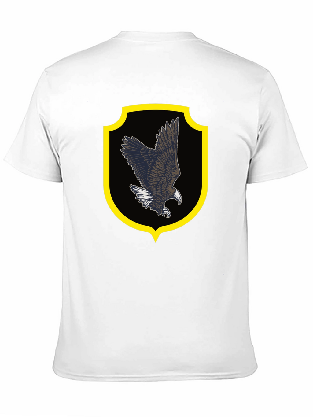 Eagle Crest Graphic Tee - Black Cotton Shirt