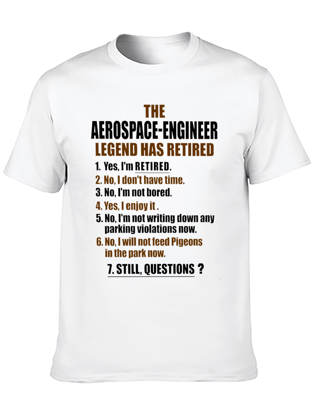 Retired Aerospace Engineer Graphic T-Shirt
