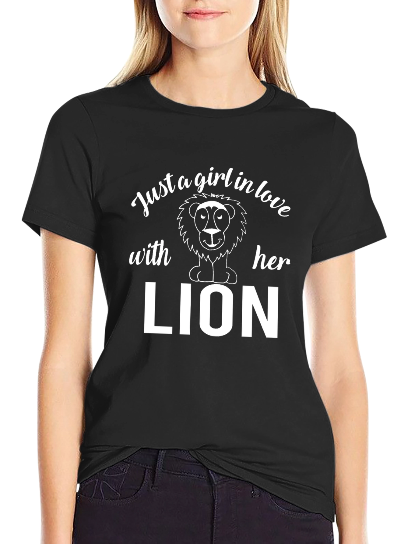 Just A Girl In Love With Her Lion T-Shirt