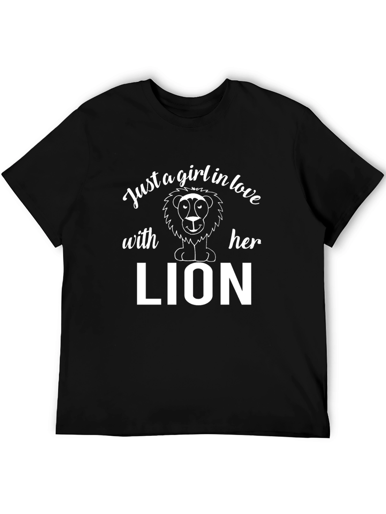 Just A Girl In Love With Her Lion T-Shirt