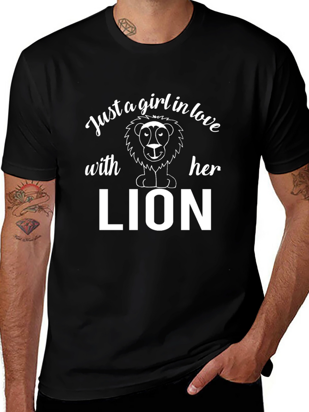 Just A Girl In Love With Her Lion T-Shirt
