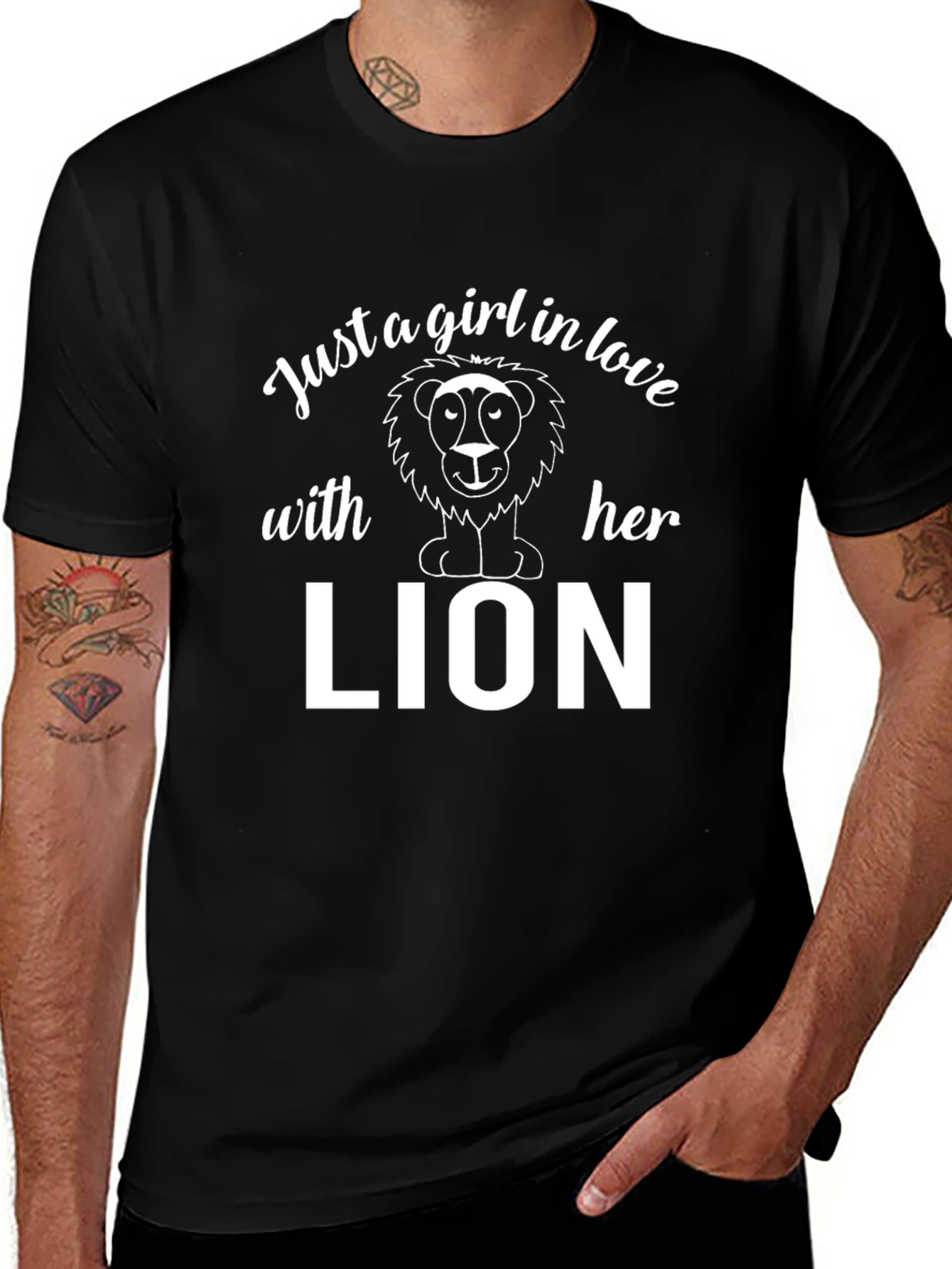 Just A Girl In Love With Her Lion T-Shirt