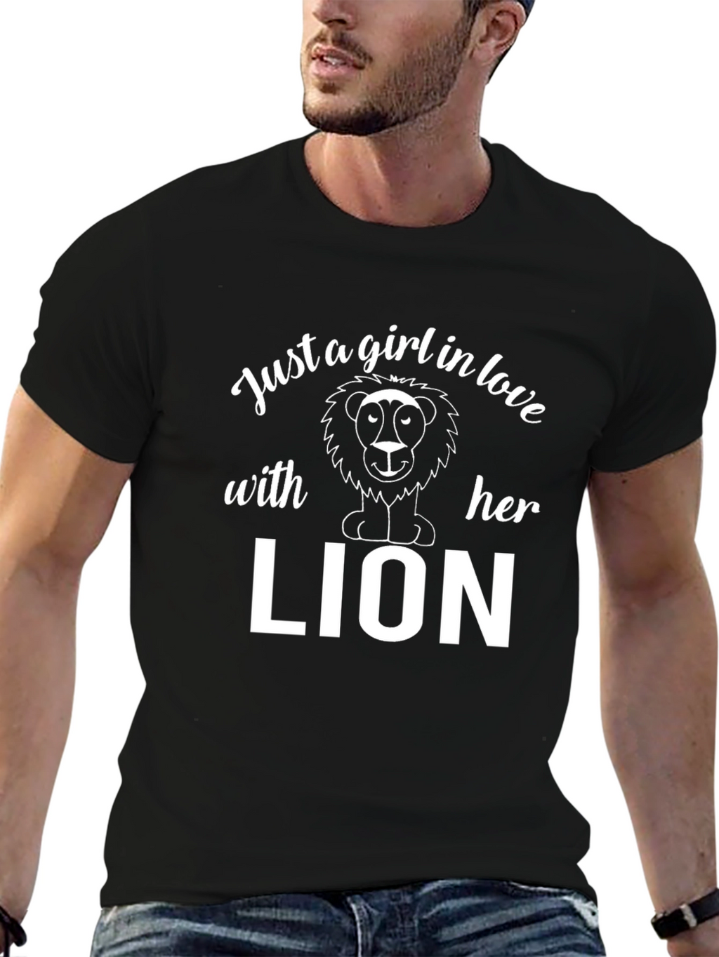 Just A Girl In Love With Her Lion T-Shirt
