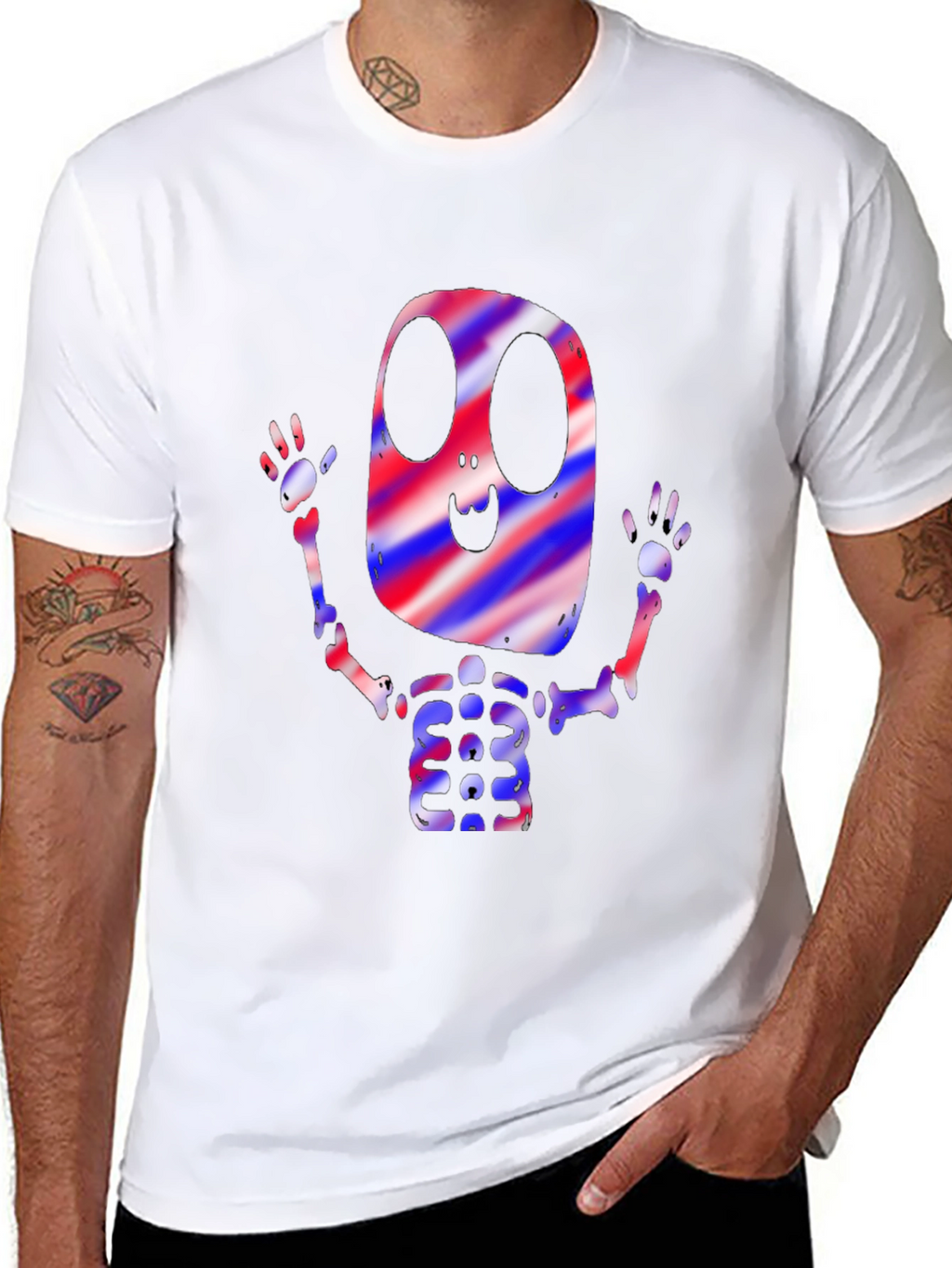 Spooky Skeleton Graphic Tee - Halloween Ready!