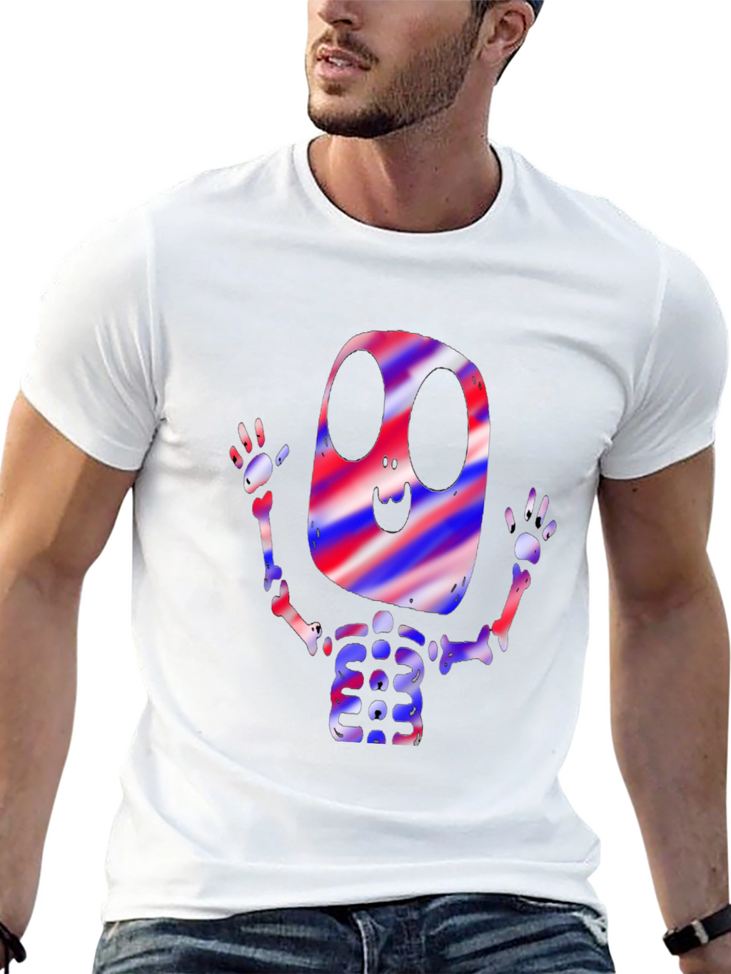 Spooky Skeleton Graphic Tee - Halloween Ready!