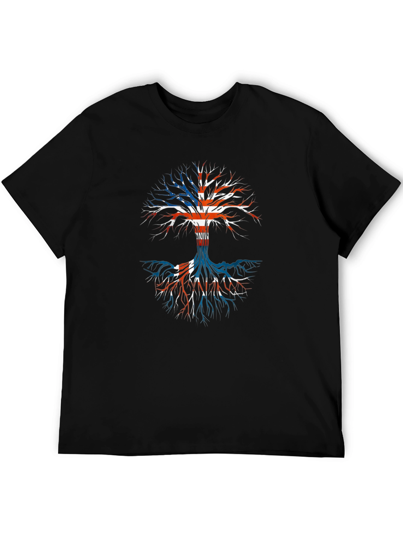 Union Jack Tree Black T-Shirt