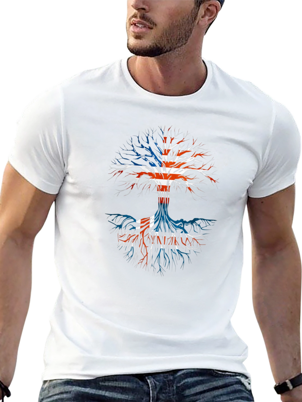 Union Jack Tree Black T-Shirt