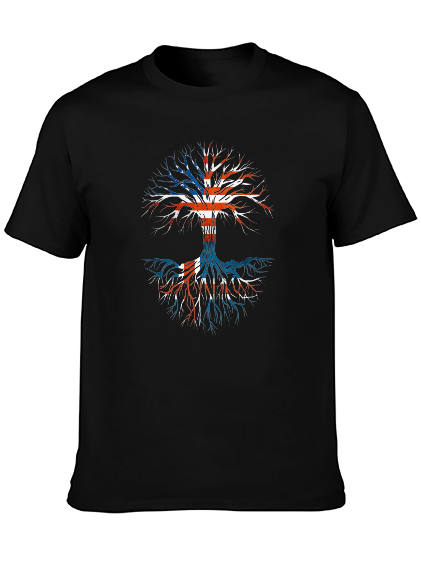 Union Jack Tree Black T-Shirt