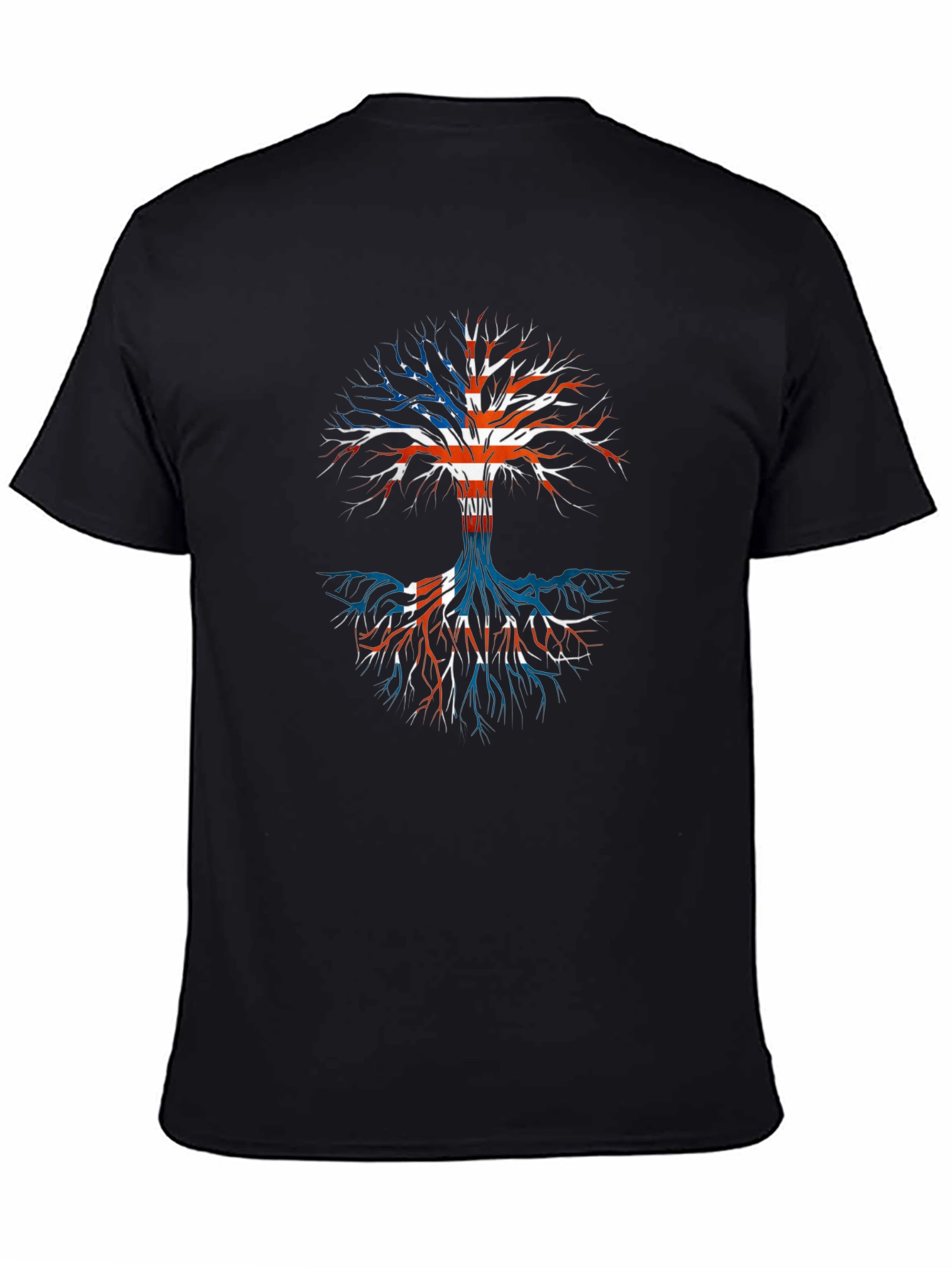 Union Jack Tree Black T-Shirt