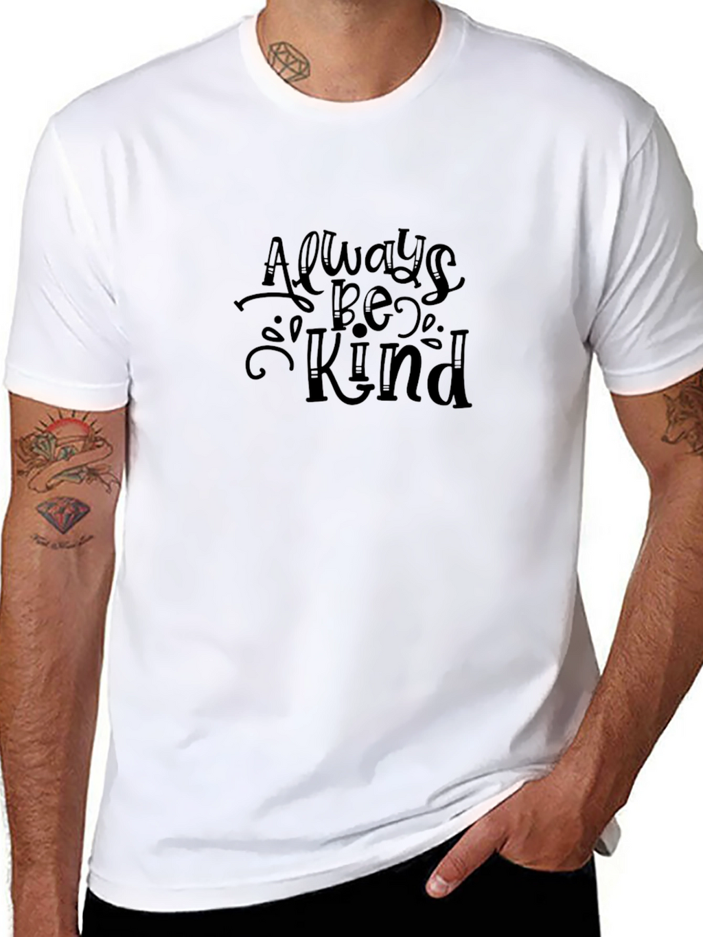 Always Be Kind Black Graphic Tee