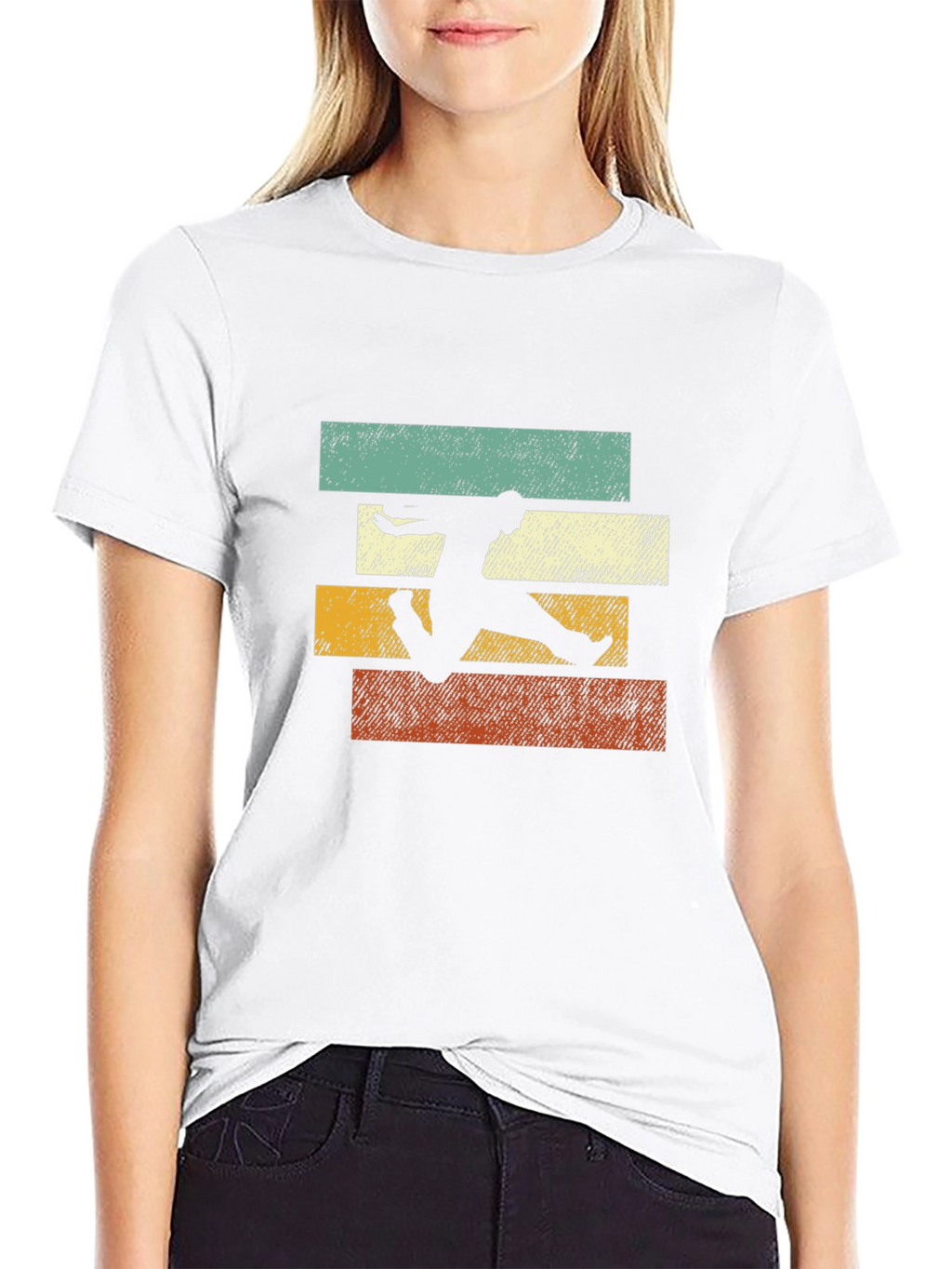 Retro Style Athlete Graphic T-Shirt