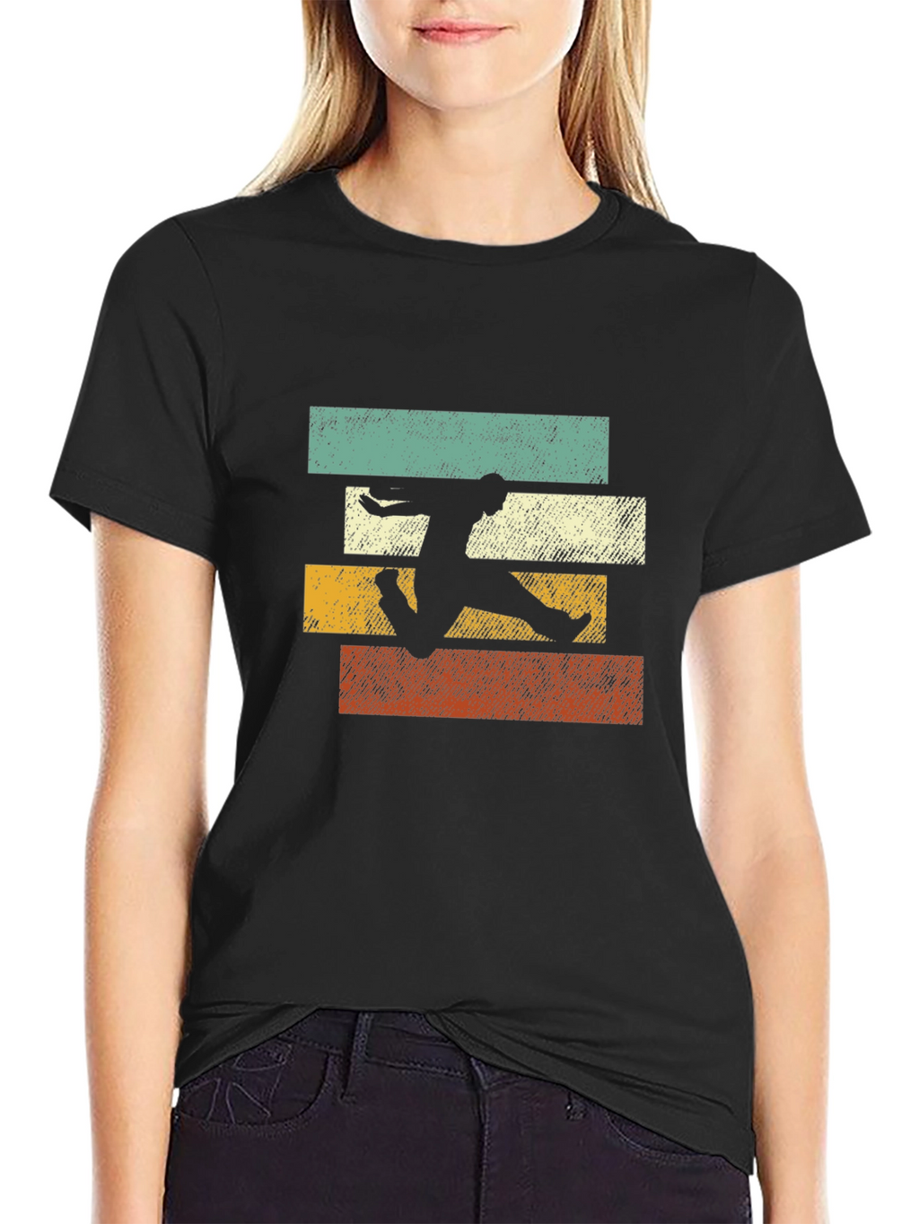 Retro Style Athlete Graphic T-Shirt