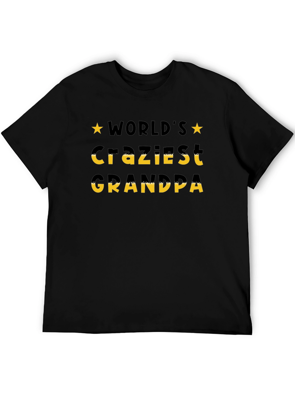 Worlds Craziest Grandpa T-Shirt - Black