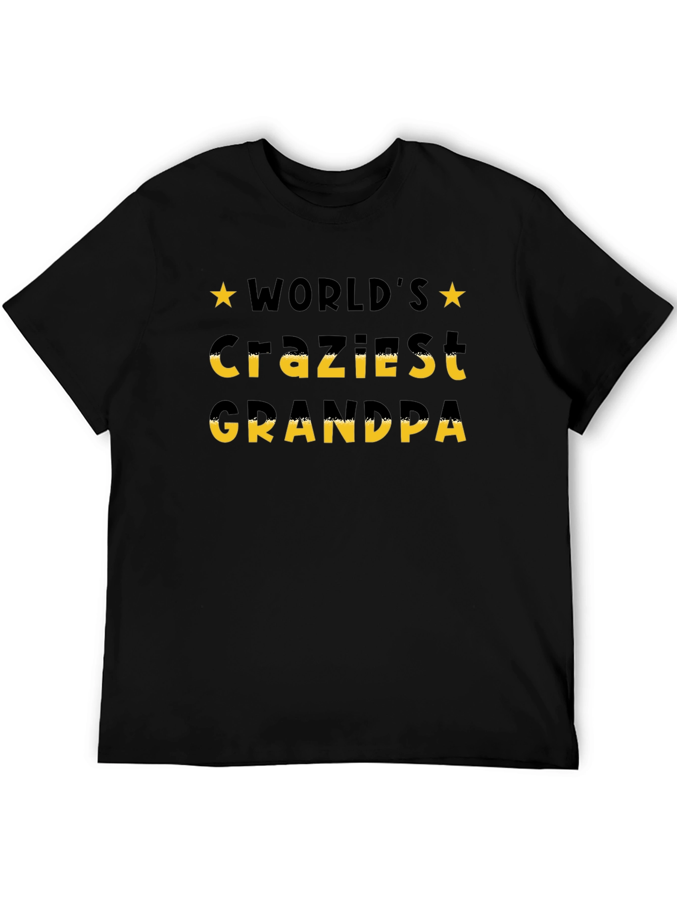 Worlds Craziest Grandpa T-Shirt - Black