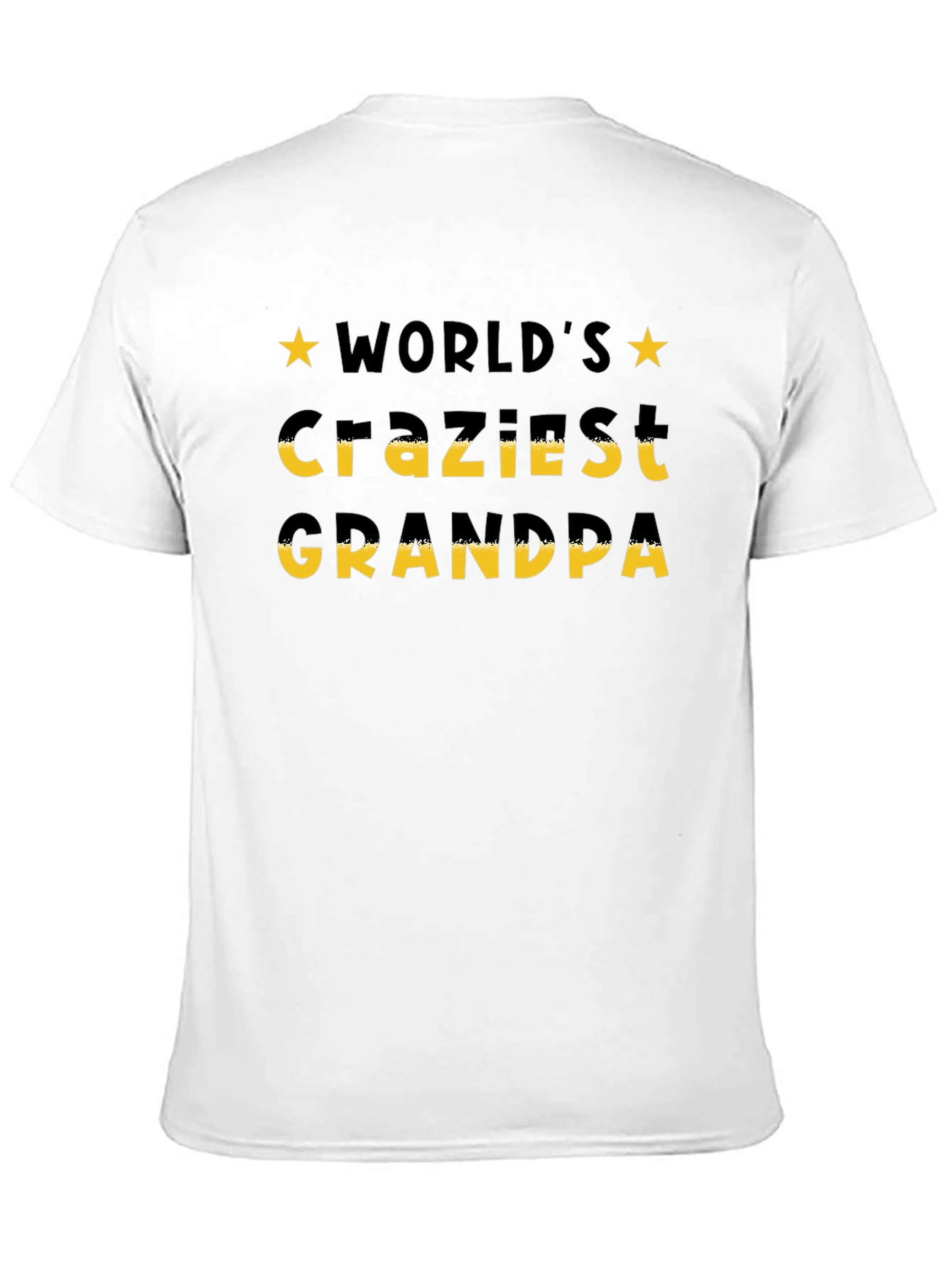 Worlds Craziest Grandpa T-Shirt - Black