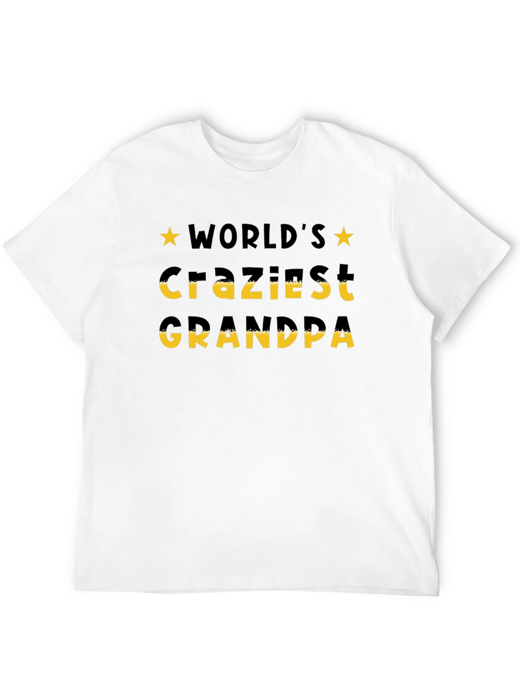 Worlds Craziest Grandpa T-Shirt - Black