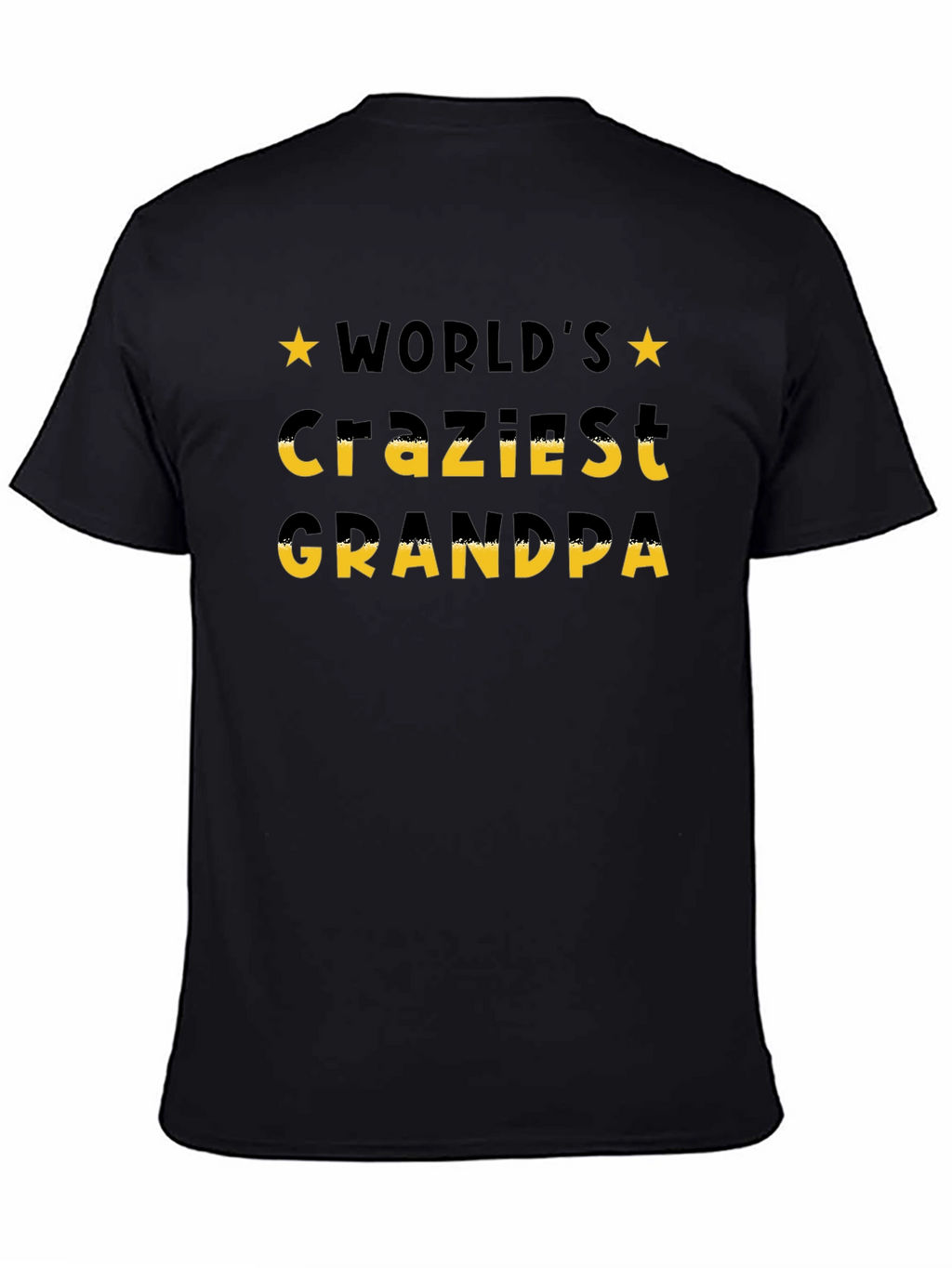 Worlds Craziest Grandpa T-Shirt - Black
