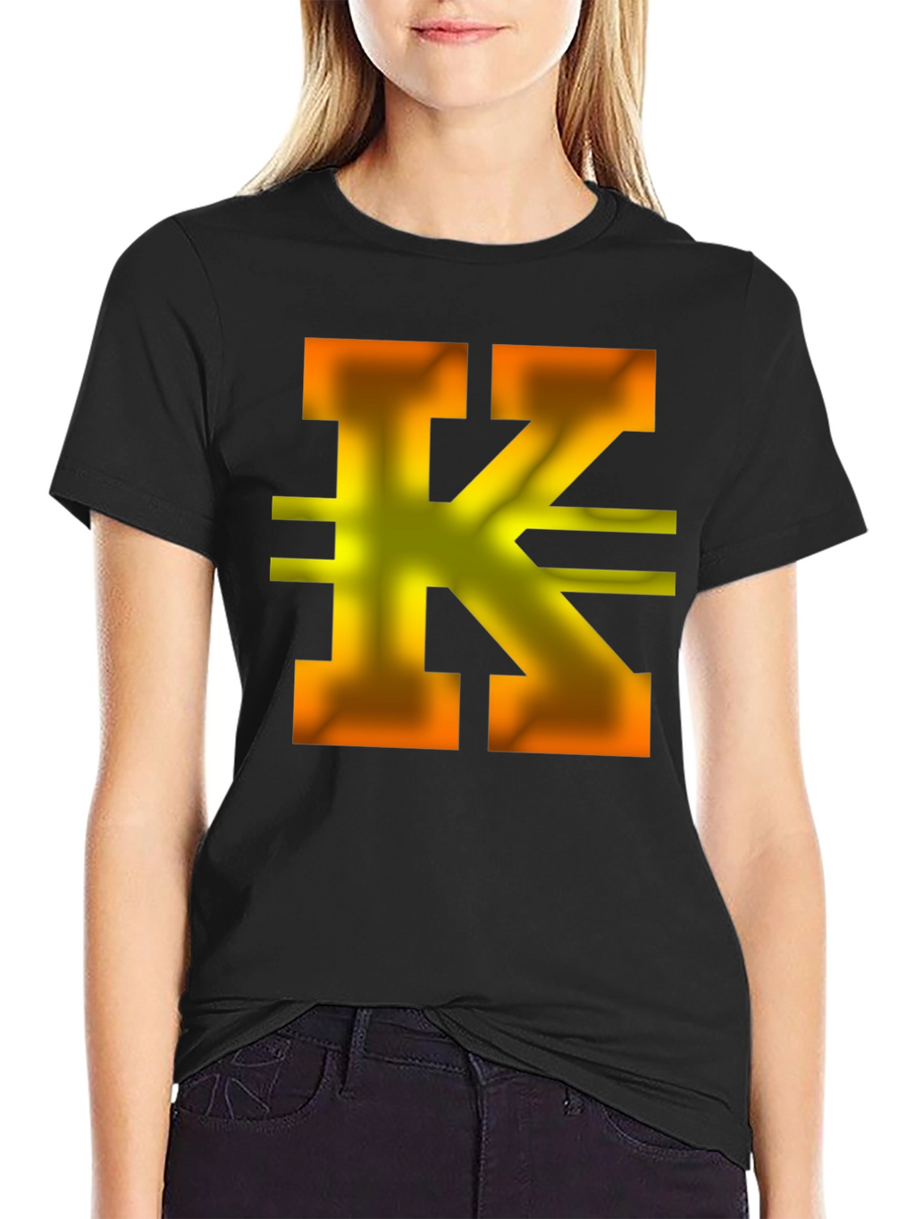 Letter K Graphic T-Shirt - Stylish and Unique
