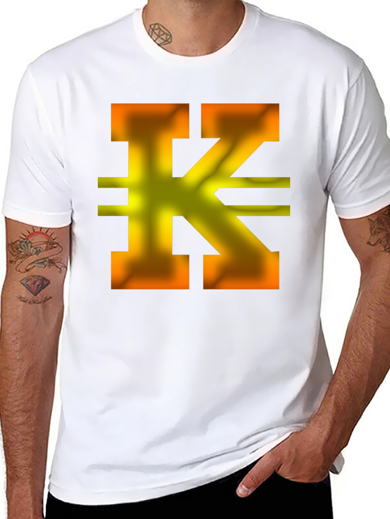 Letter K Graphic T-Shirt - Stylish and Unique