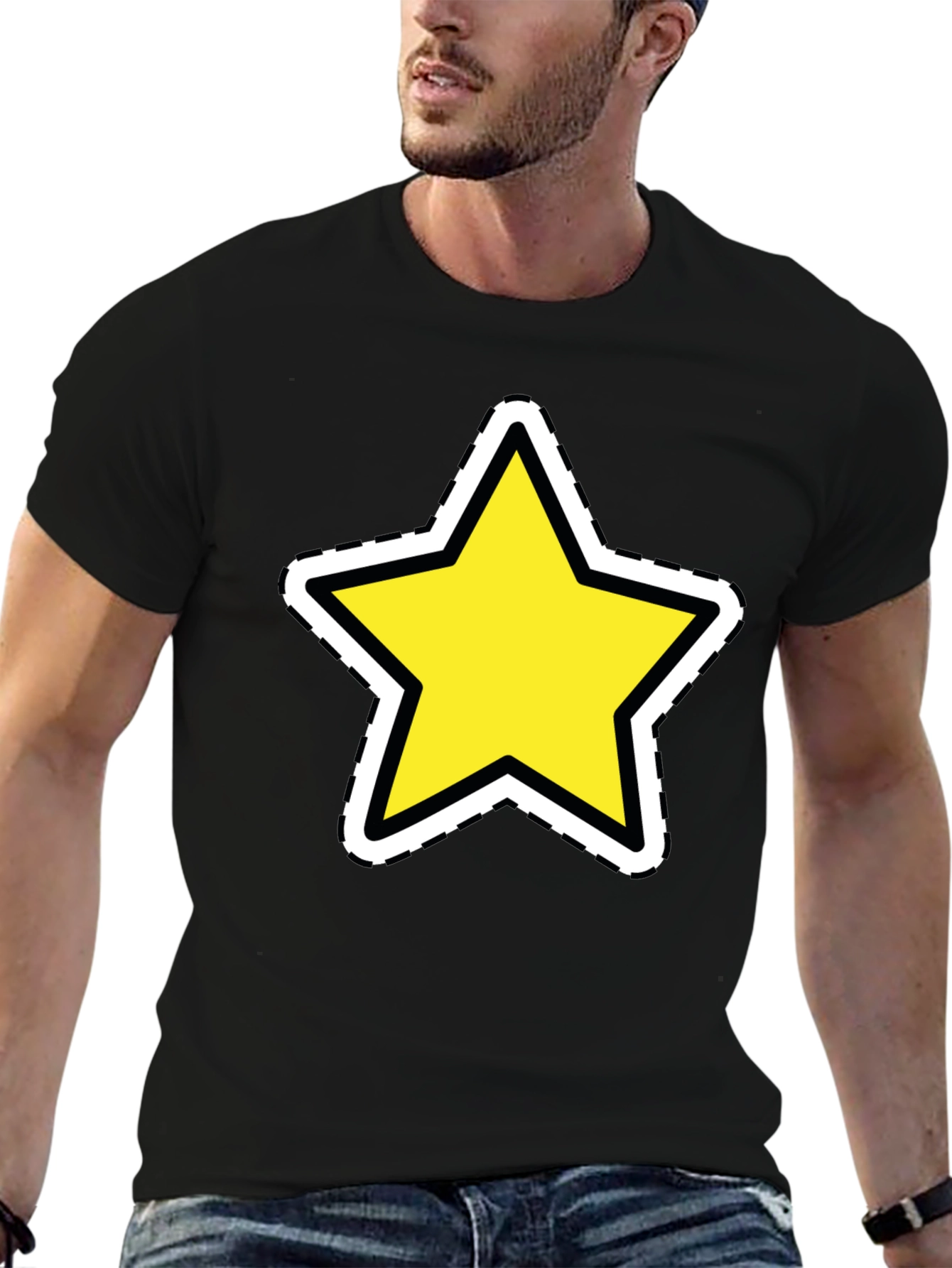 Star Graphic Black T-Shirt