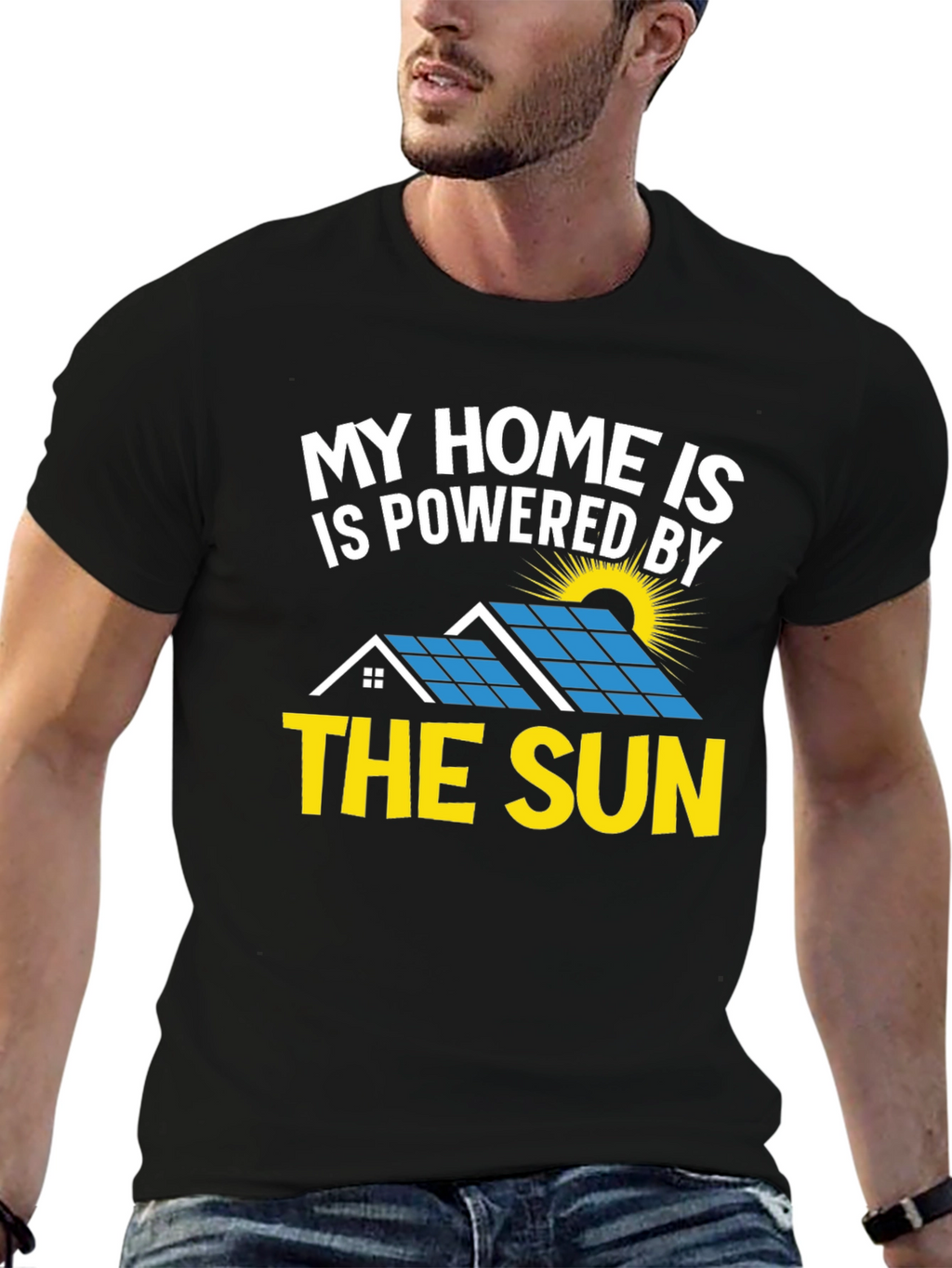 Solar Powered Home T-Shirt - Eco Friendly