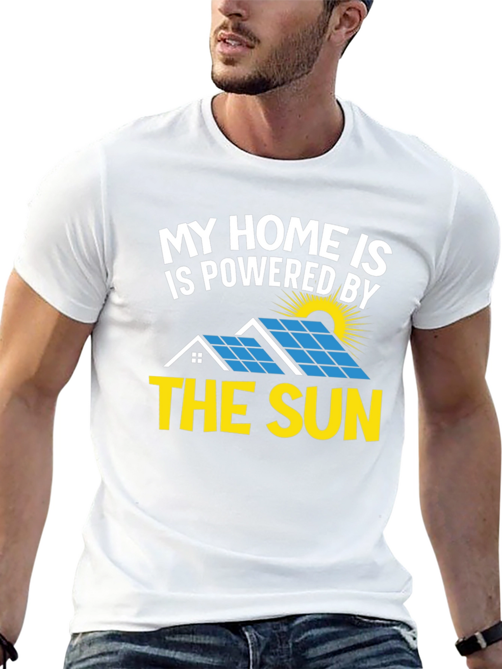 Solar Powered Home T-Shirt - Eco Friendly