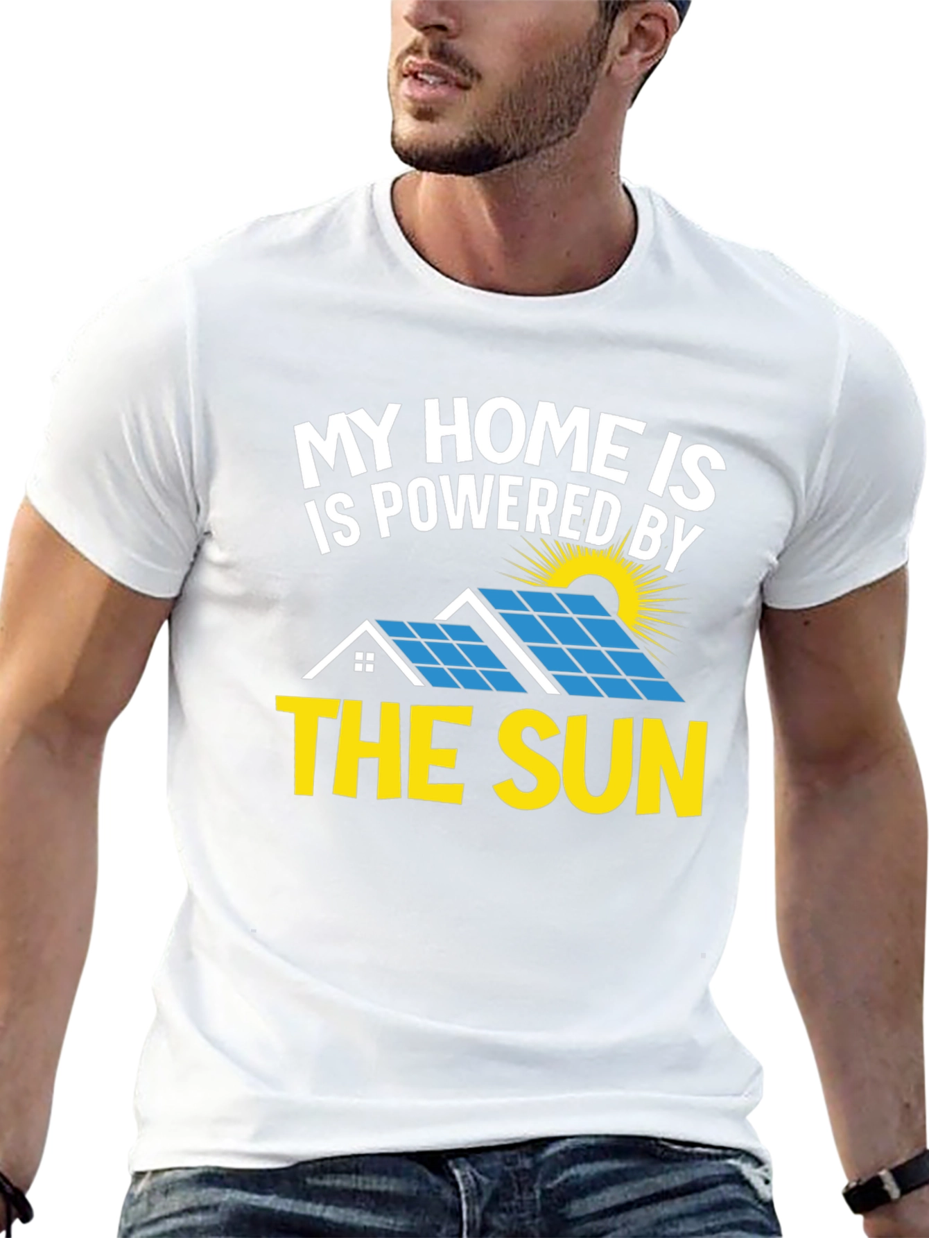 Solar Powered Home T-Shirt - Eco Friendly