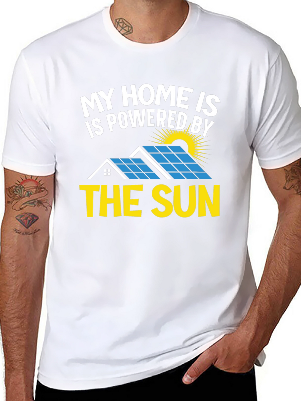 Solar Powered Home T-Shirt - Eco Friendly
