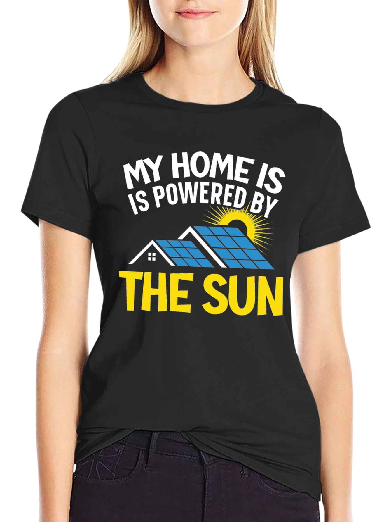 Solar Powered Home T-Shirt - Eco Friendly