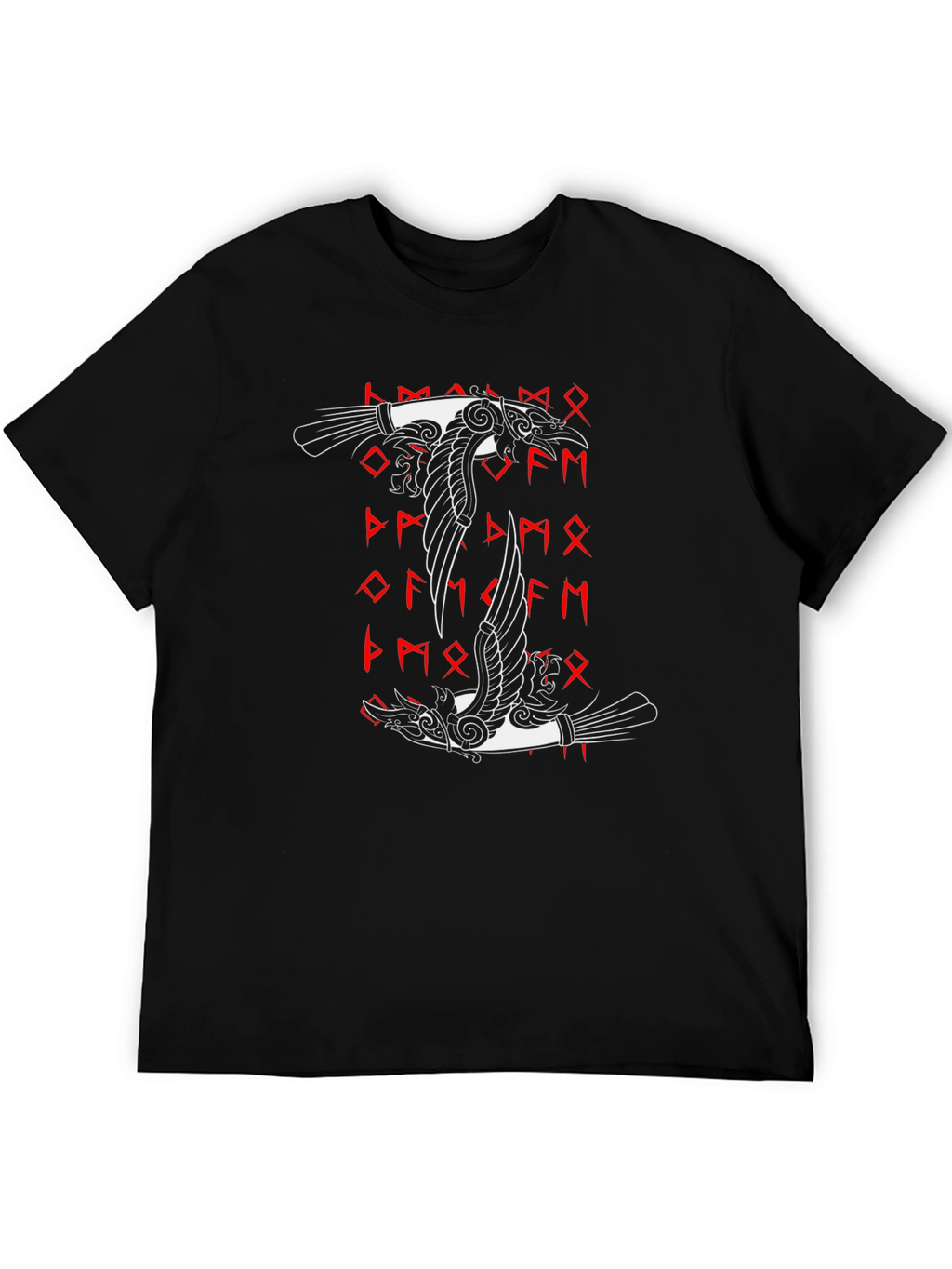 Viking Raven T-Shirt Norse Mythology Odin Ravens